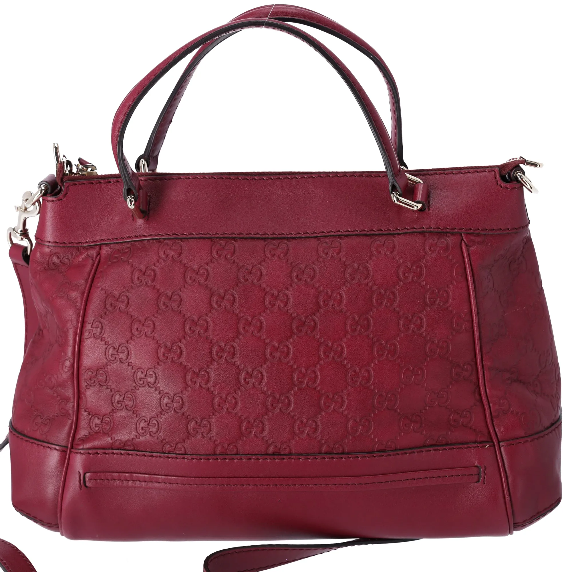 GUCCI Mayfair Guccissima GG Handbag 269894 Bordeaux Leather sold by Gaby's Bags product image thumbnail 3