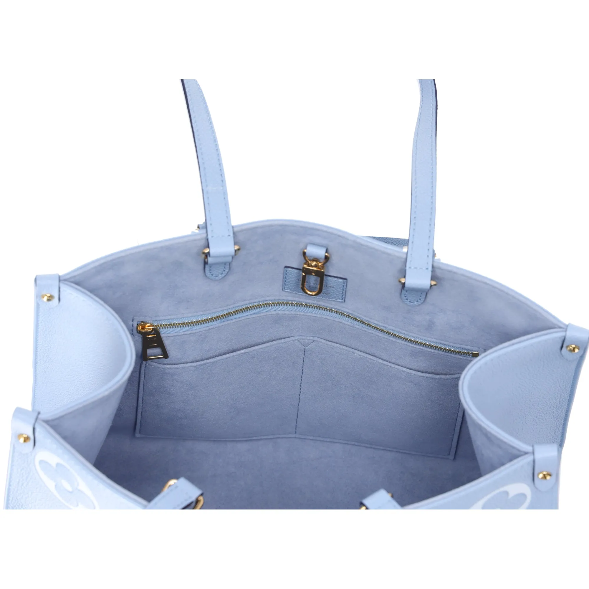 Louis Vuitton Bythepool Onthego MM Tote Empreinte Giant Monogram Summer Blue sold by Gaby's Bags product image thumbnail 5