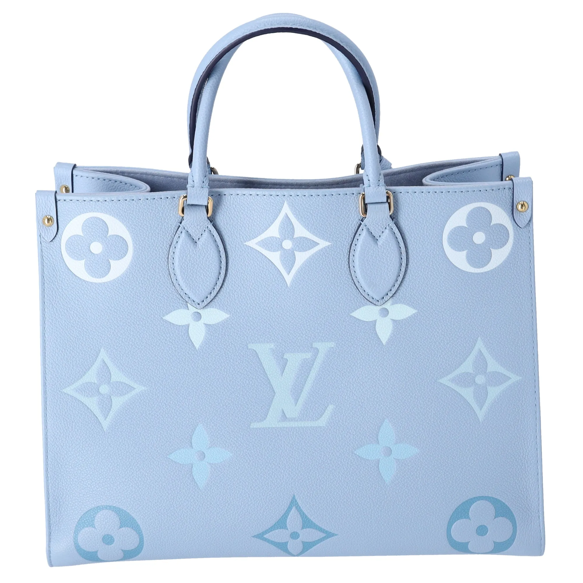 Louis Vuitton Bythepool Onthego MM Tote Empreinte Giant Monogram Summer Blue sold by Gaby's Bags product image thumbnail 3