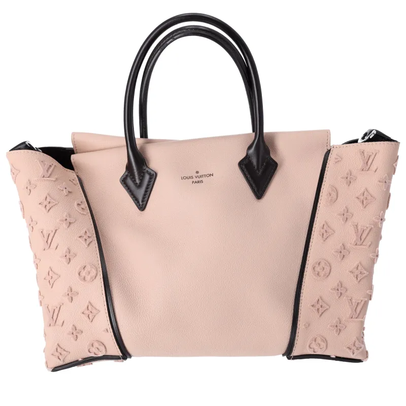Louis Vuitton W PM Tote Tan Neutral Calfskin Bag Leather Tuffetage Monogram sold by Gaby's Bags