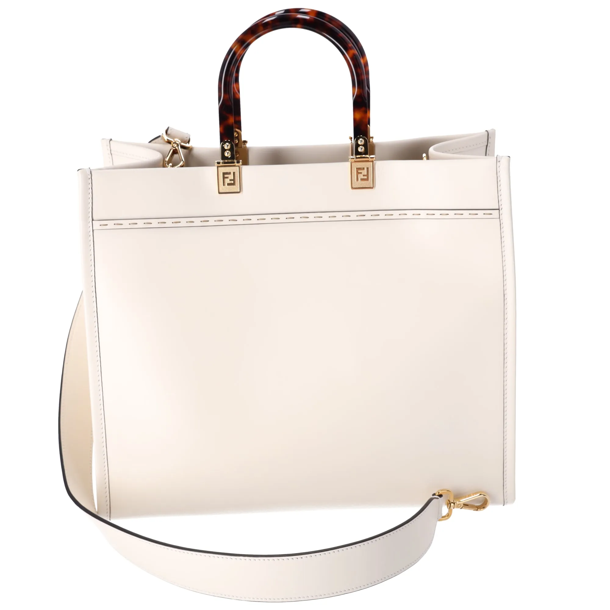 FENDI Sunshine Medium Tote Bag 8BH386-ABVL Cream Leather sold by Gaby's Bags product image thumbnail 3