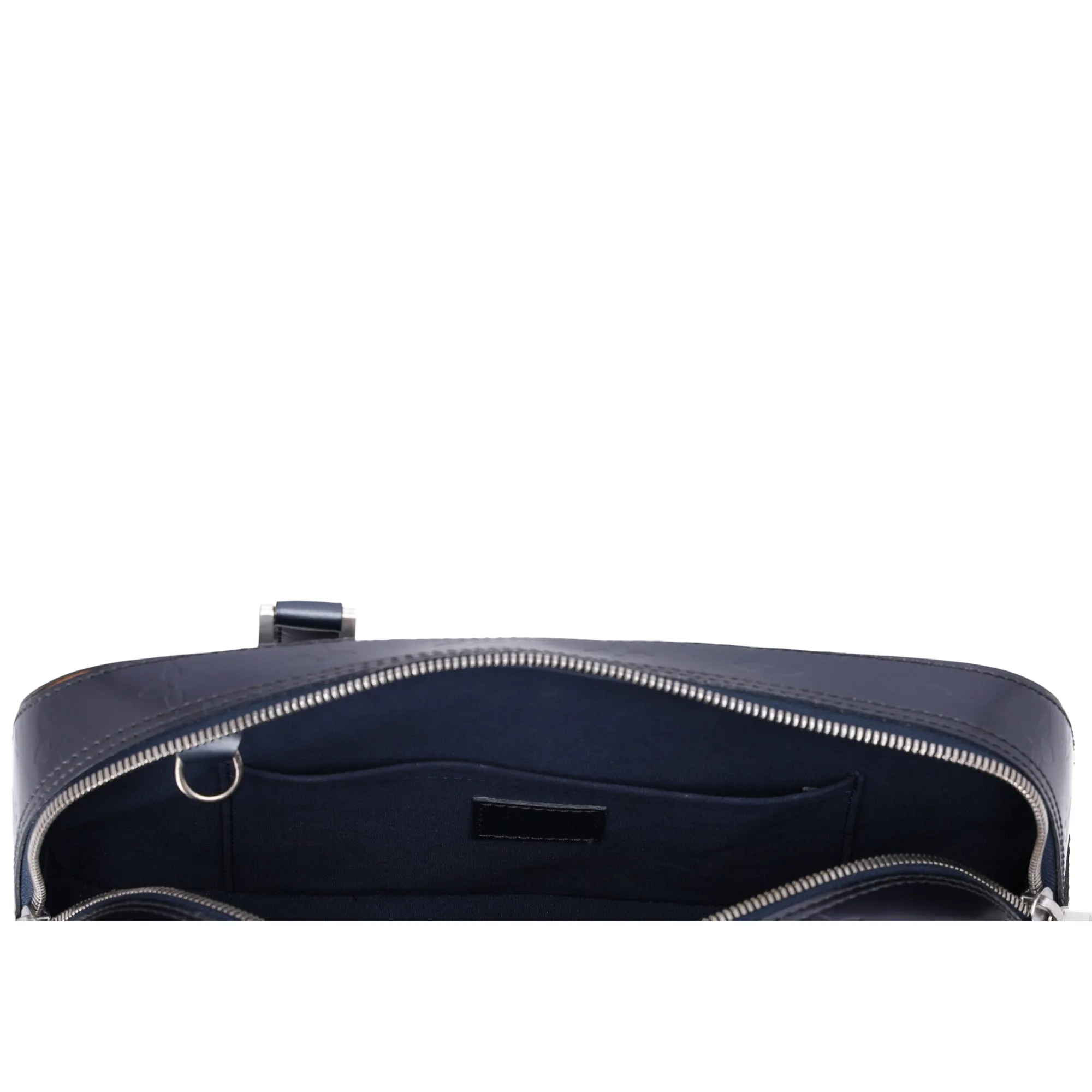 Louis Vuitton Shelton Monogram Mat Handbag M55175 Blue Leather sold by Gaby's Bags product image thumbnail 5