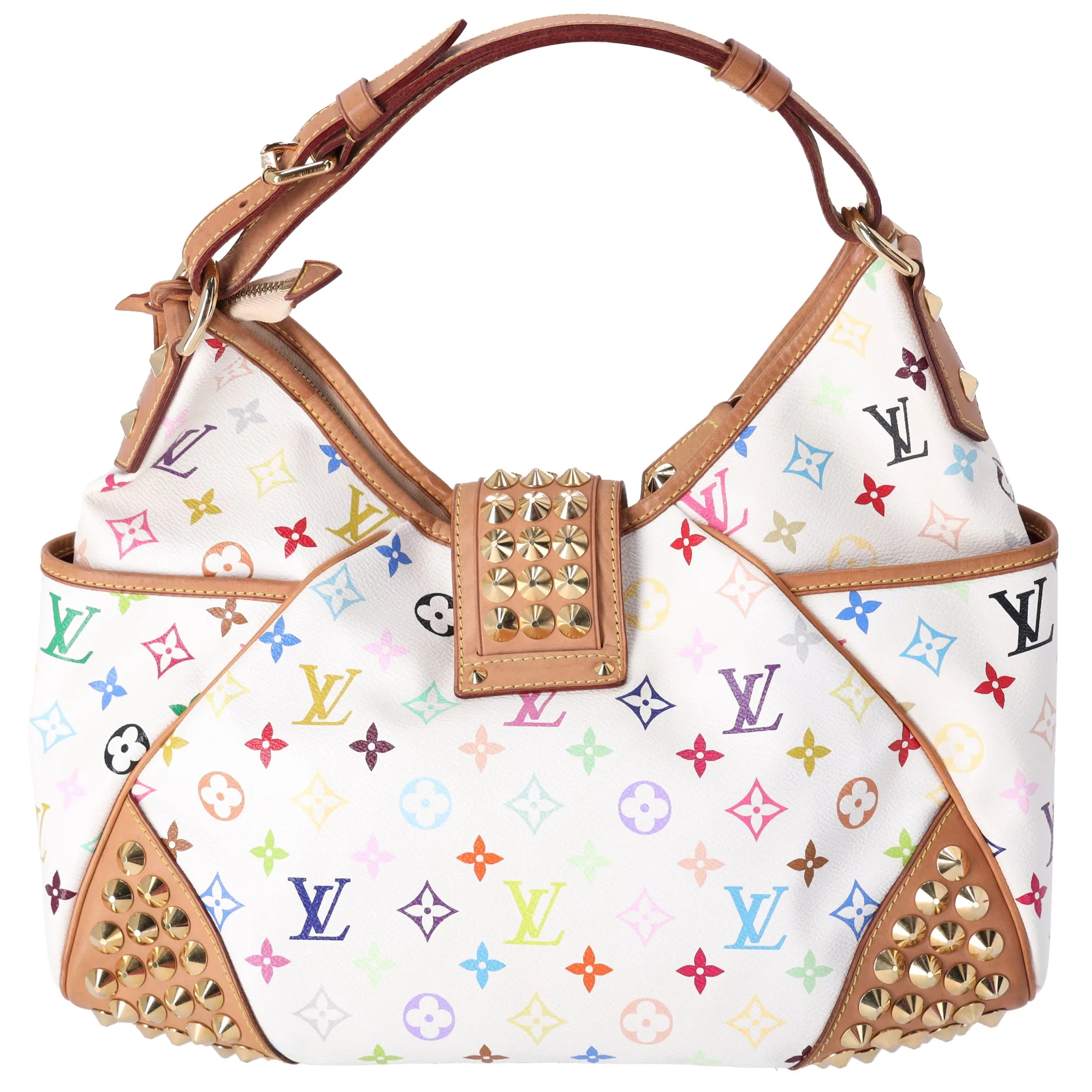 Louis Vuitton x Murakami Chrissie MM Monogram Multicolor Shoulder Bag Studded sold by Gaby's Bags product image thumbnail 3