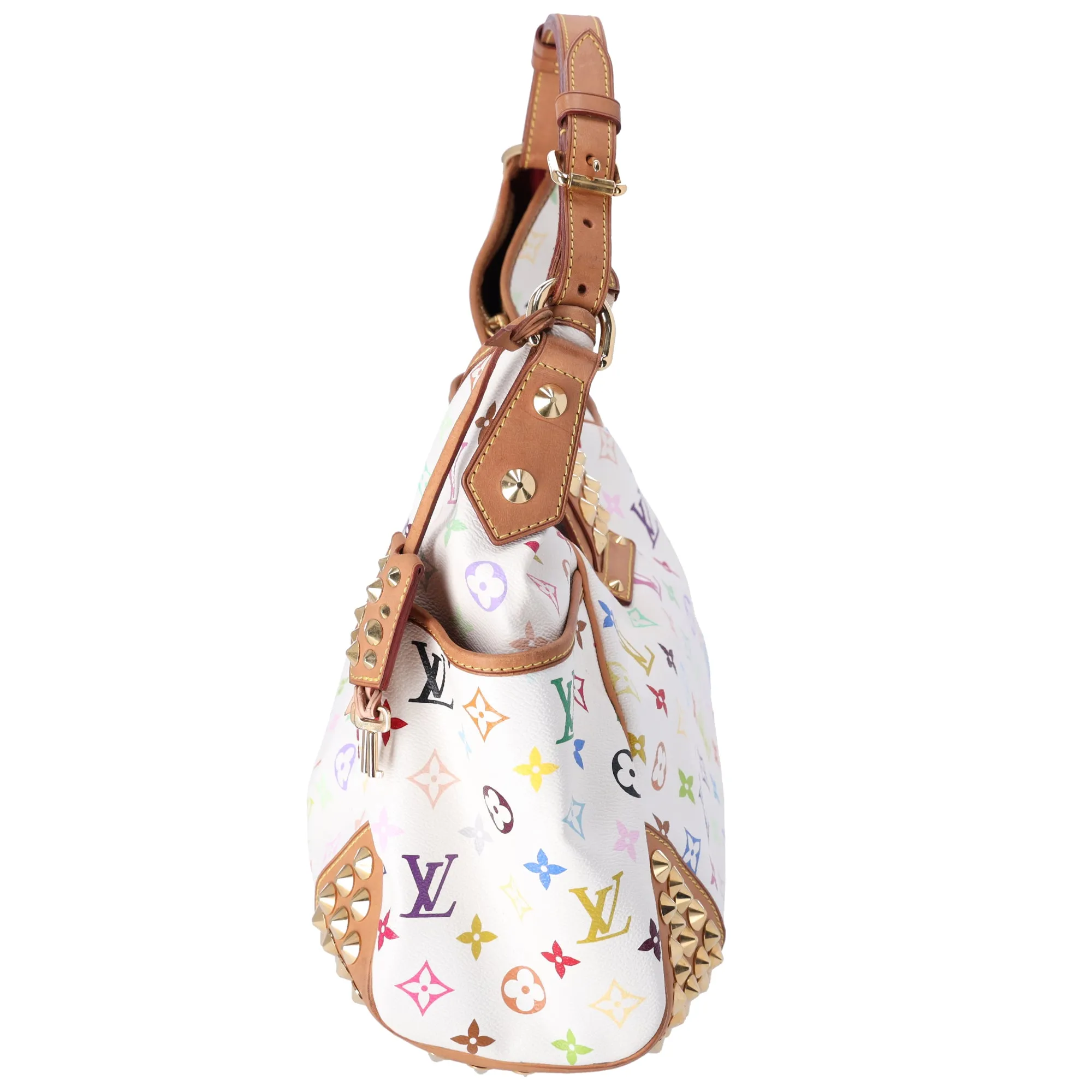 Louis Vuitton x Murakami Chrissie MM Monogram Multicolor Shoulder Bag Studded sold by Gaby's Bags product image thumbnail 2