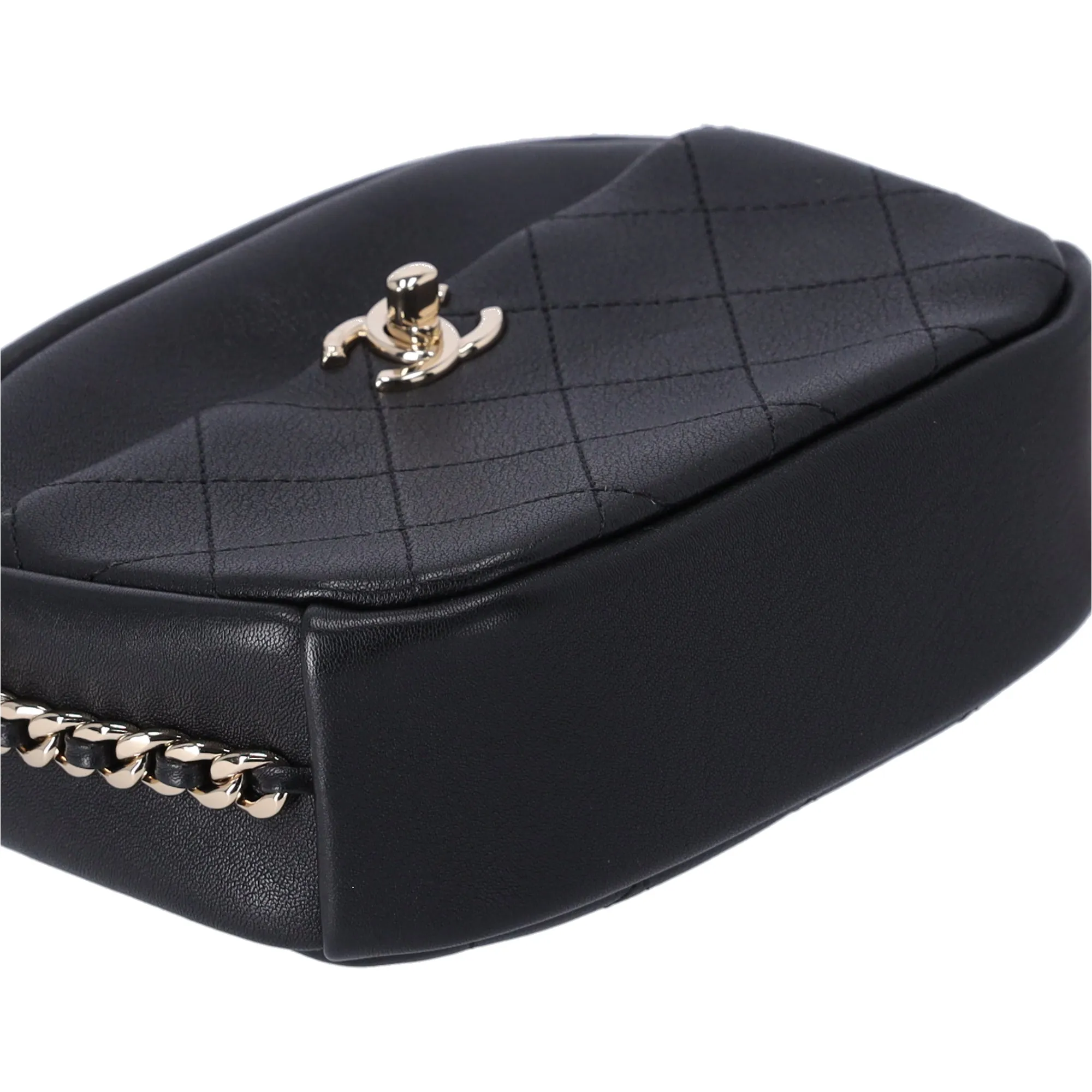 Chanel Quilted Lambskin Small Casual Trip Camera Bag Crossbody Black sold by Gaby's Bags product image thumbnail 5