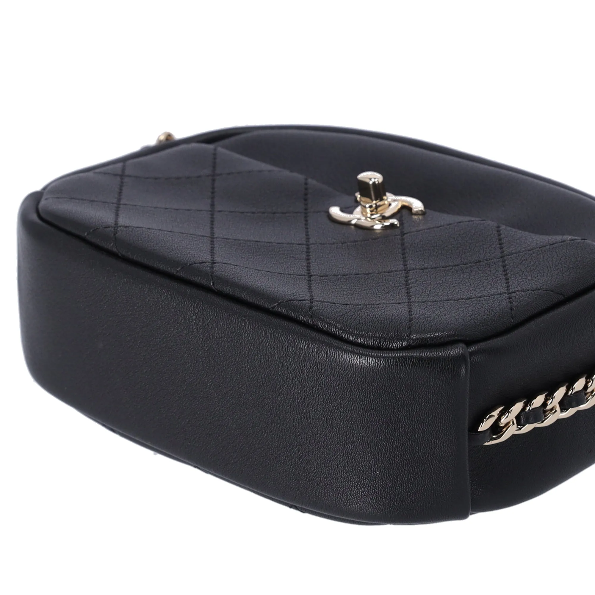 Chanel Quilted Lambskin Small Casual Trip Camera Bag Crossbody Black sold by Gaby's Bags product image thumbnail 4