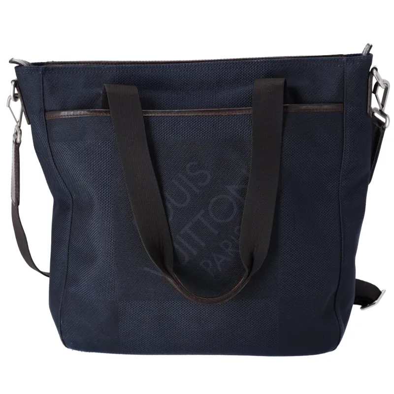 Louis Vuitton Damier Geant Jongleur Tote Bag Blue Ocean Canvas sold by Gaby's Bags