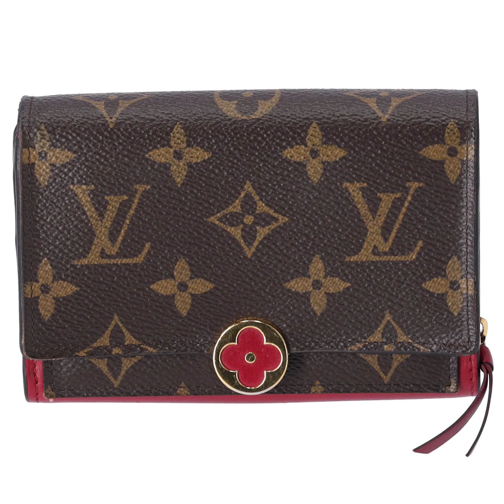 Louis Vuitton Flore Compact Monogram Bifold Wallet M64588 Fuchsia Pink sold by Gaby's Bags