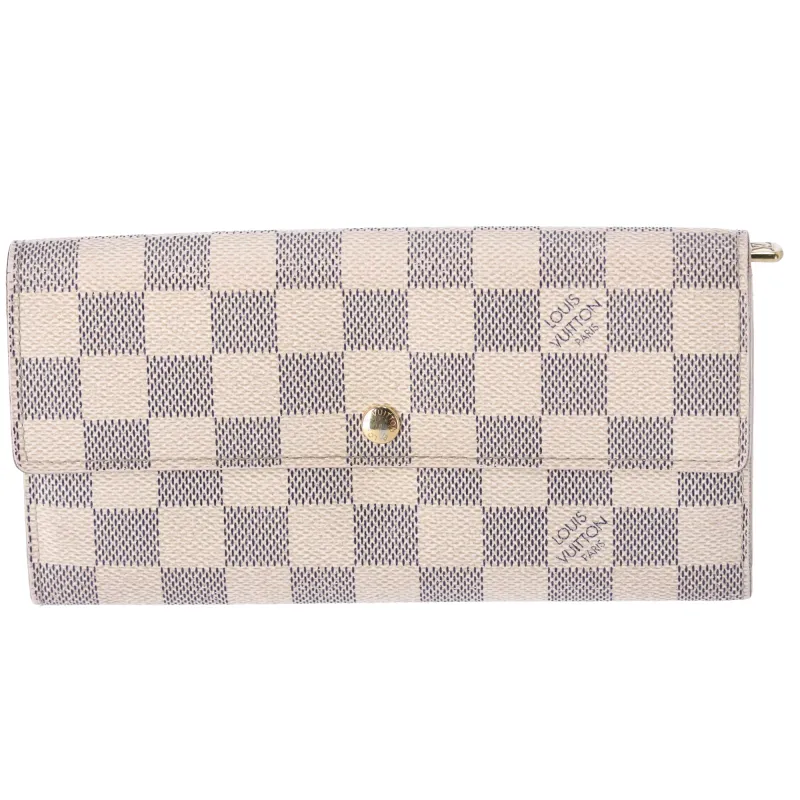 Louis Vuitton Sarah NM2 Damier Azur Long Wallet N61735 sold by Gaby's Bags