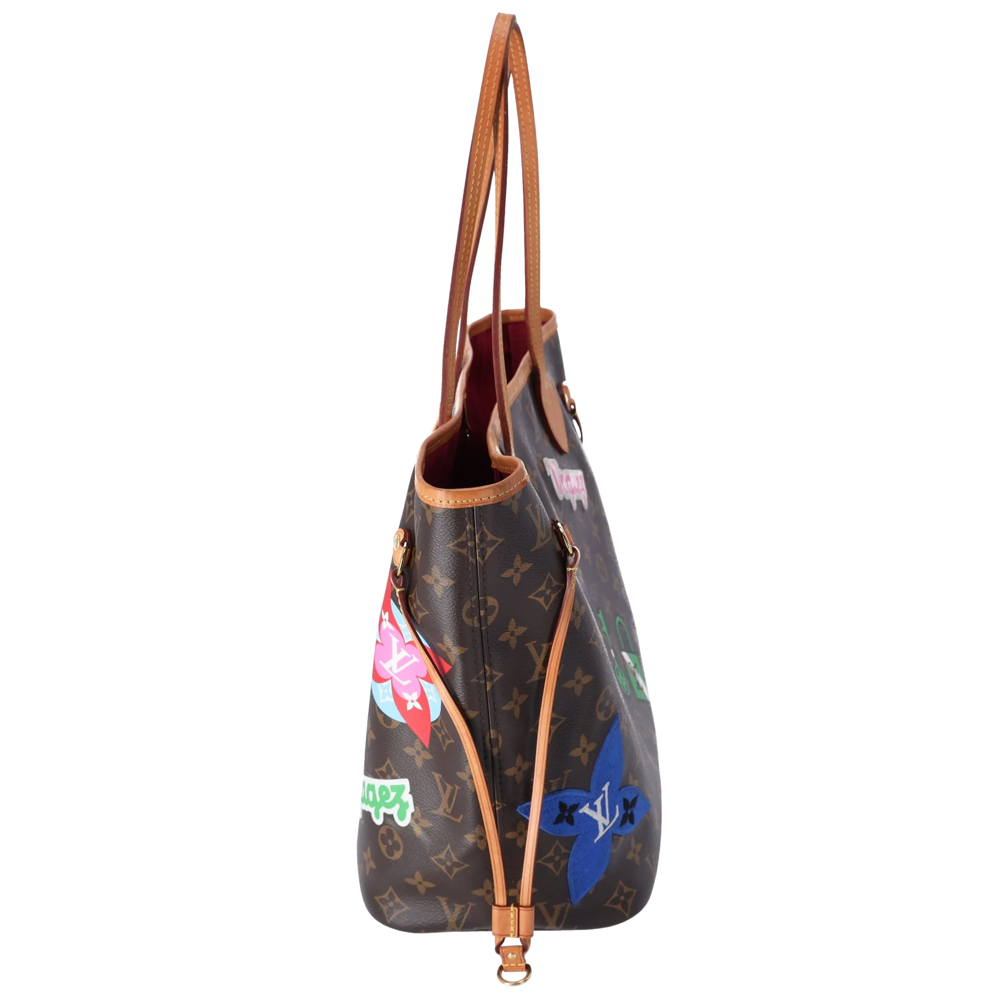 Louis Vuitton Neverfull MM Tote Monogram Travel Stickers Limited Edition sold by Gaby's Bags product image thumbnail 2