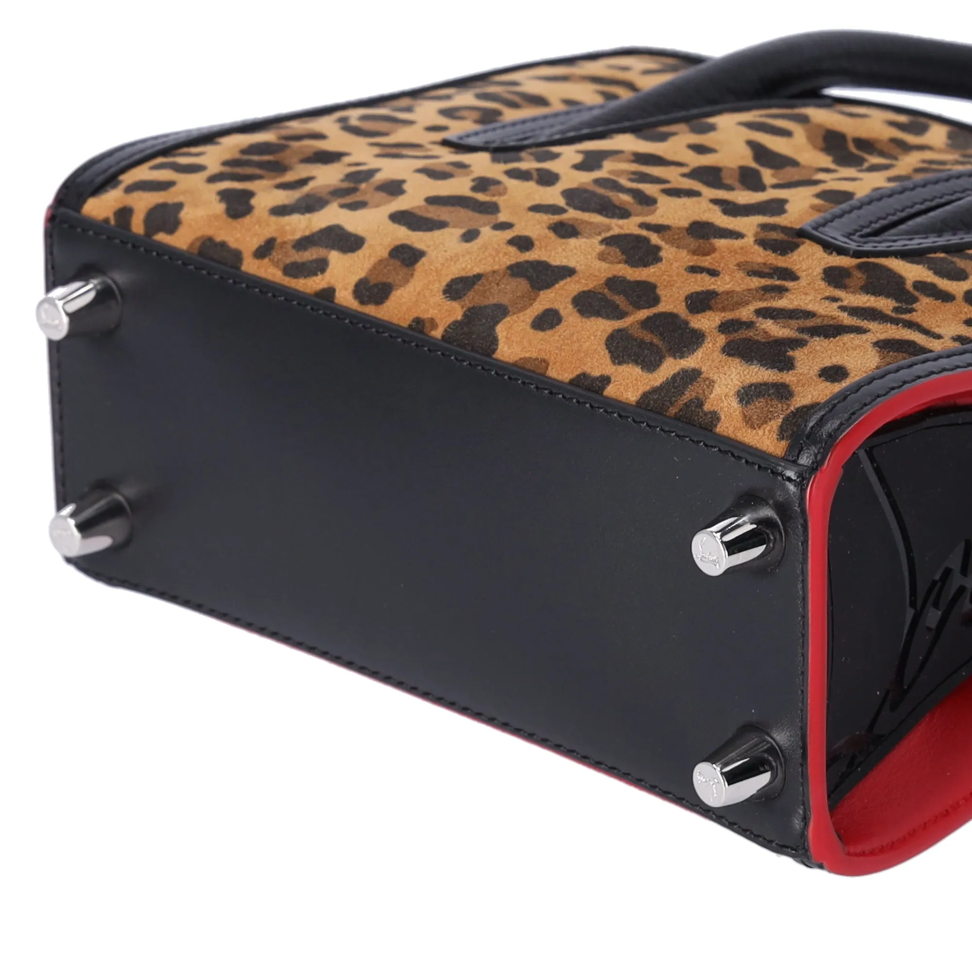 Christian Louboutin Paloma Mini Handbag Leopard Brown Black Red Suede sold by Gaby's Bags product image thumbnail 4