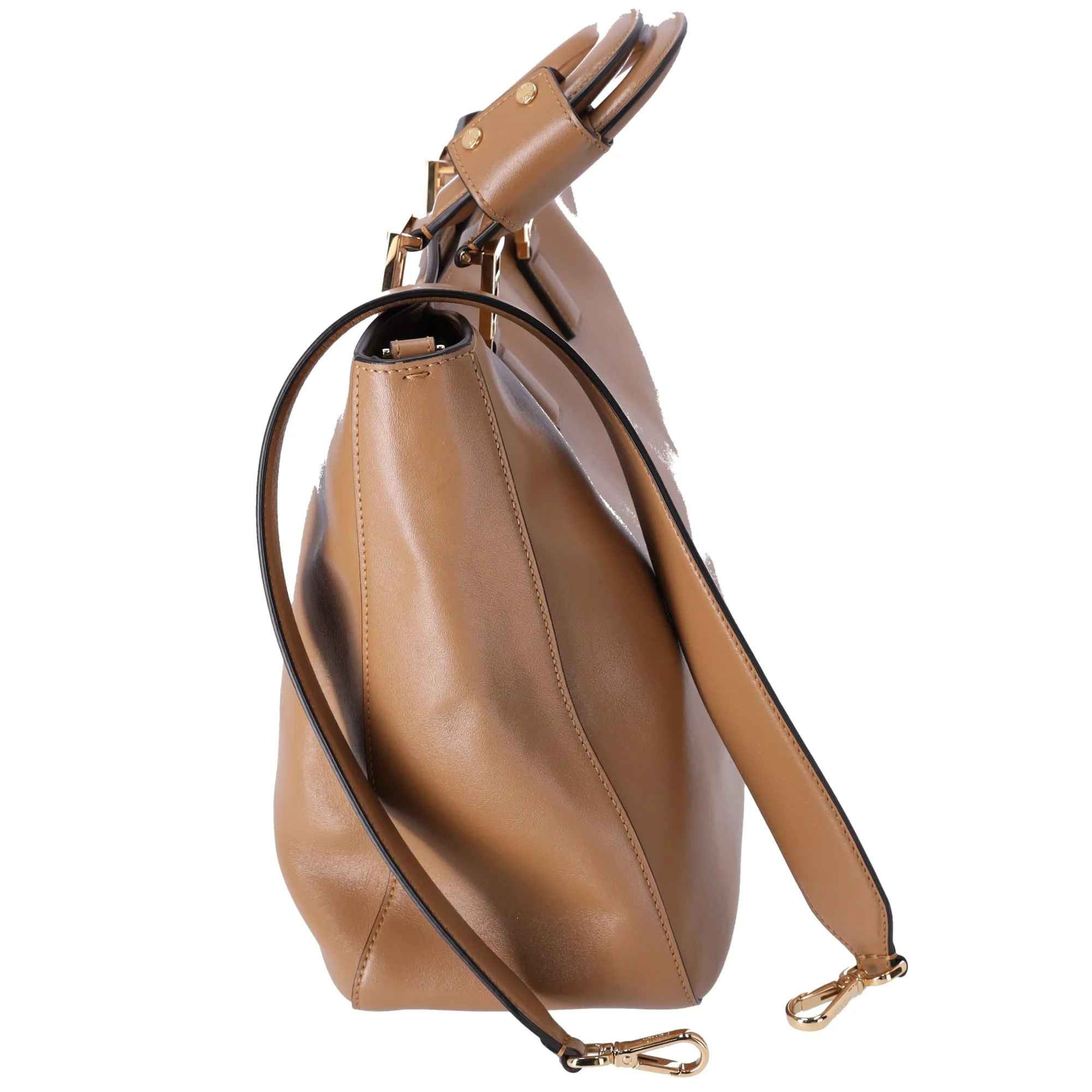 FENDI FF Tote Tote Bag 8BH368 Brown Leather sold by Gaby's Bags product image thumbnail 2