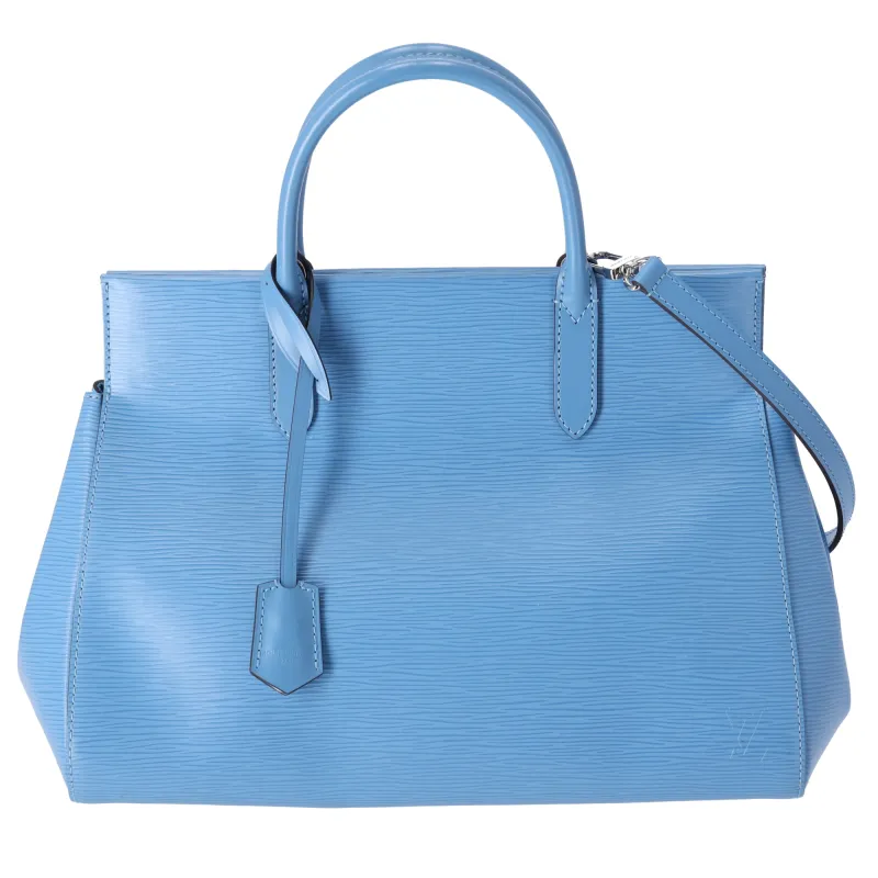 Louis Vuitton Marly MM Epi Handbag M94661 Bleuet Epi Leather Light Blue sold by Gaby's Bags