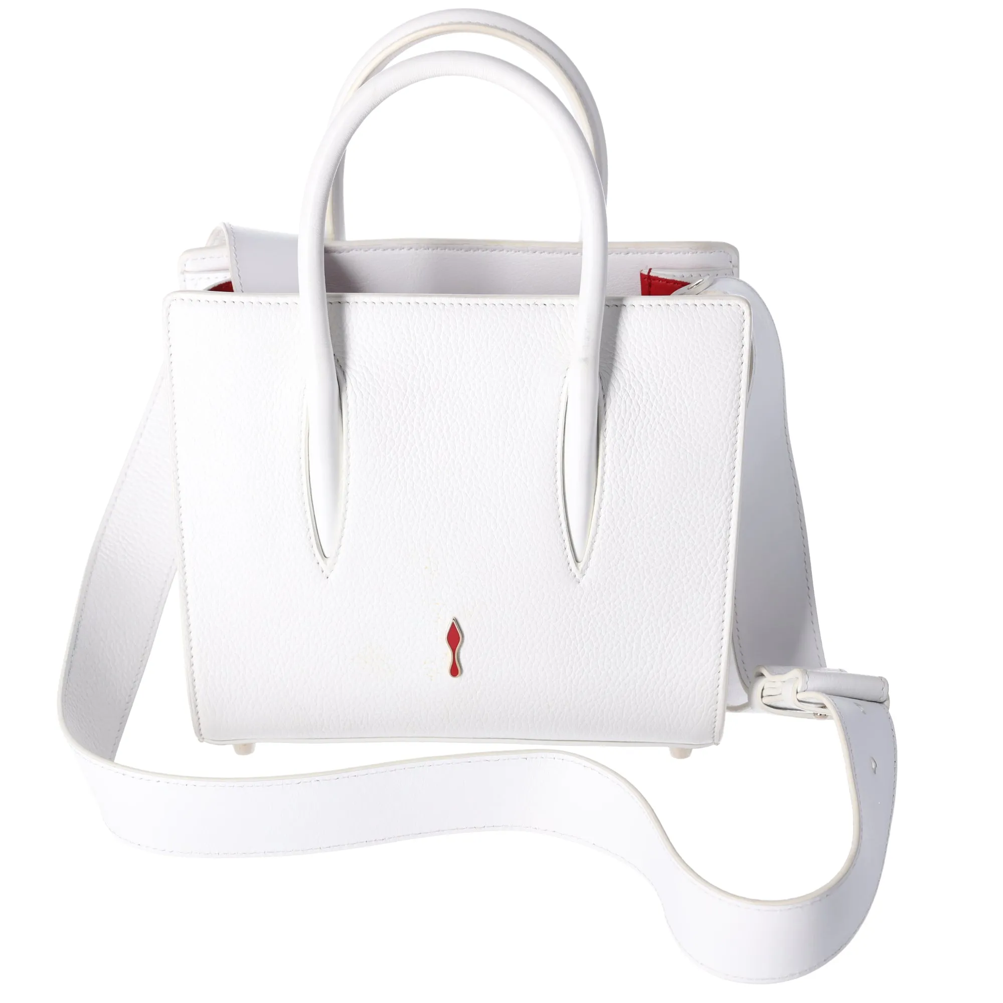 Christian Louboutin Paloma Studded Mini Handbag White Leather sold by Gaby's Bags product image thumbnail 3