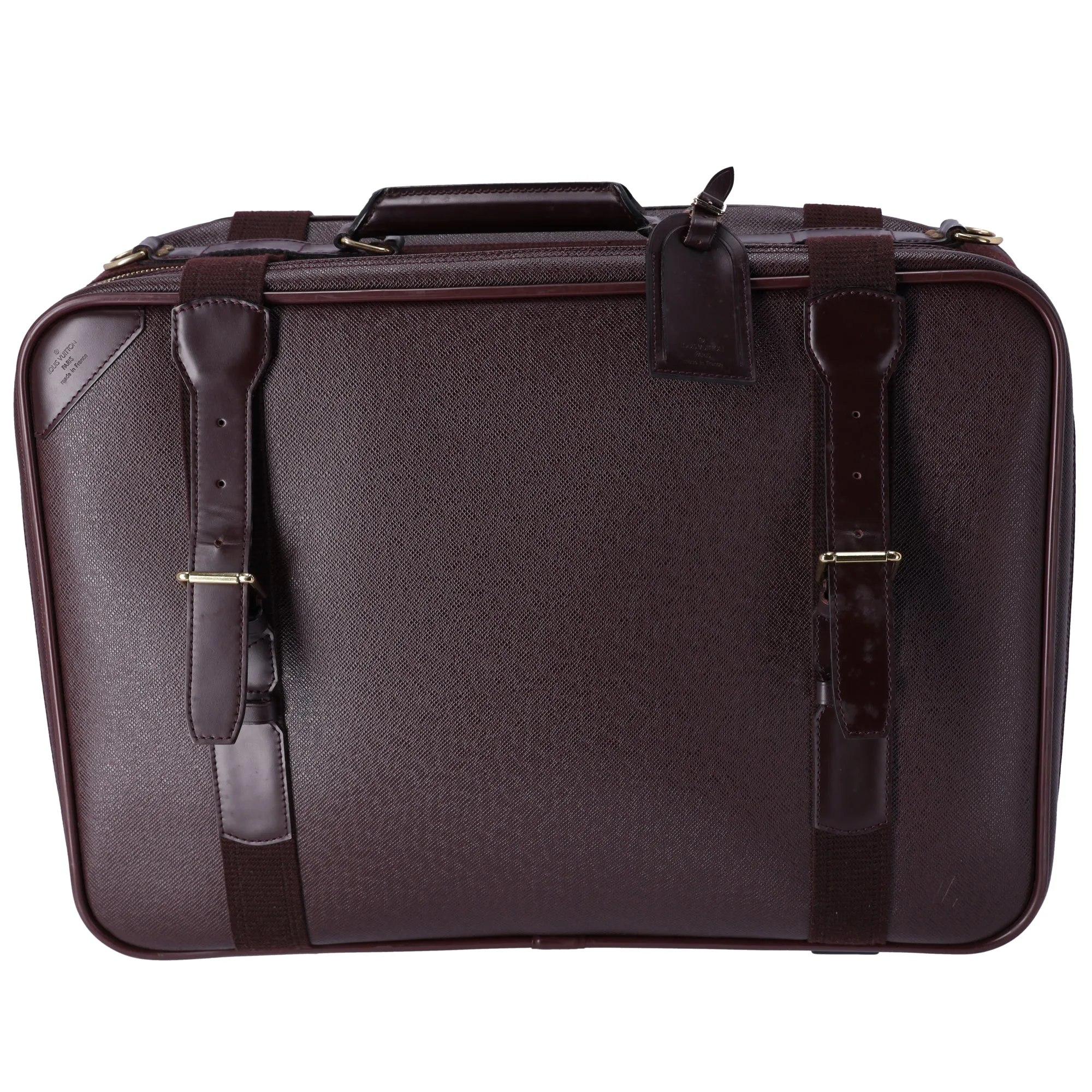 Louis Vuitton Satellite Taiga Boston Travel Bag M30096 Acajou Calf sold by Gaby's Bags