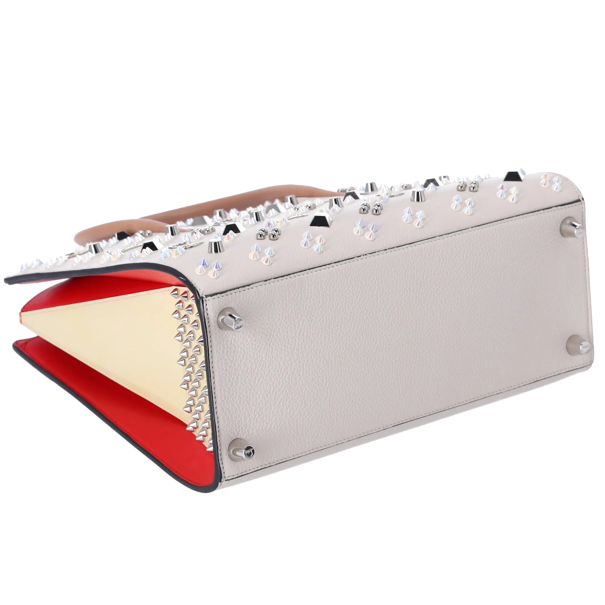 Christian Louboutin Paloma Medium Tote Bag Cream Beige Leather Studded sold by Gaby's Bags product image thumbnail 4