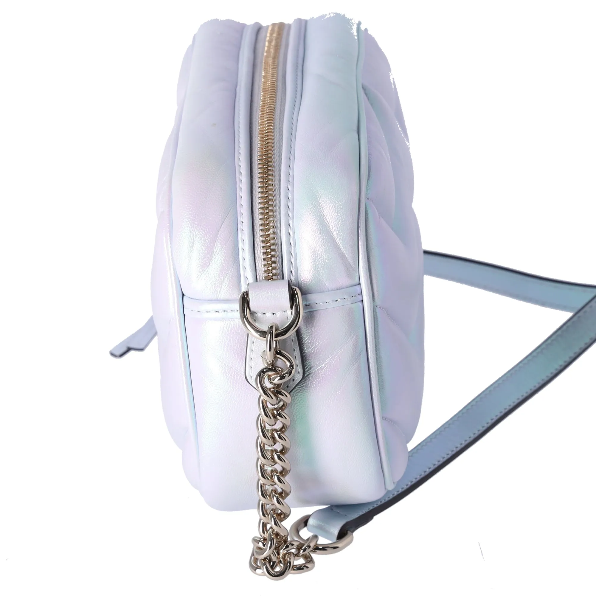 GUCCI GG Marmont Shoulder Bag 447632 Iridescent Pearl Blue Leather sold by Gaby's Bags product image thumbnail 2