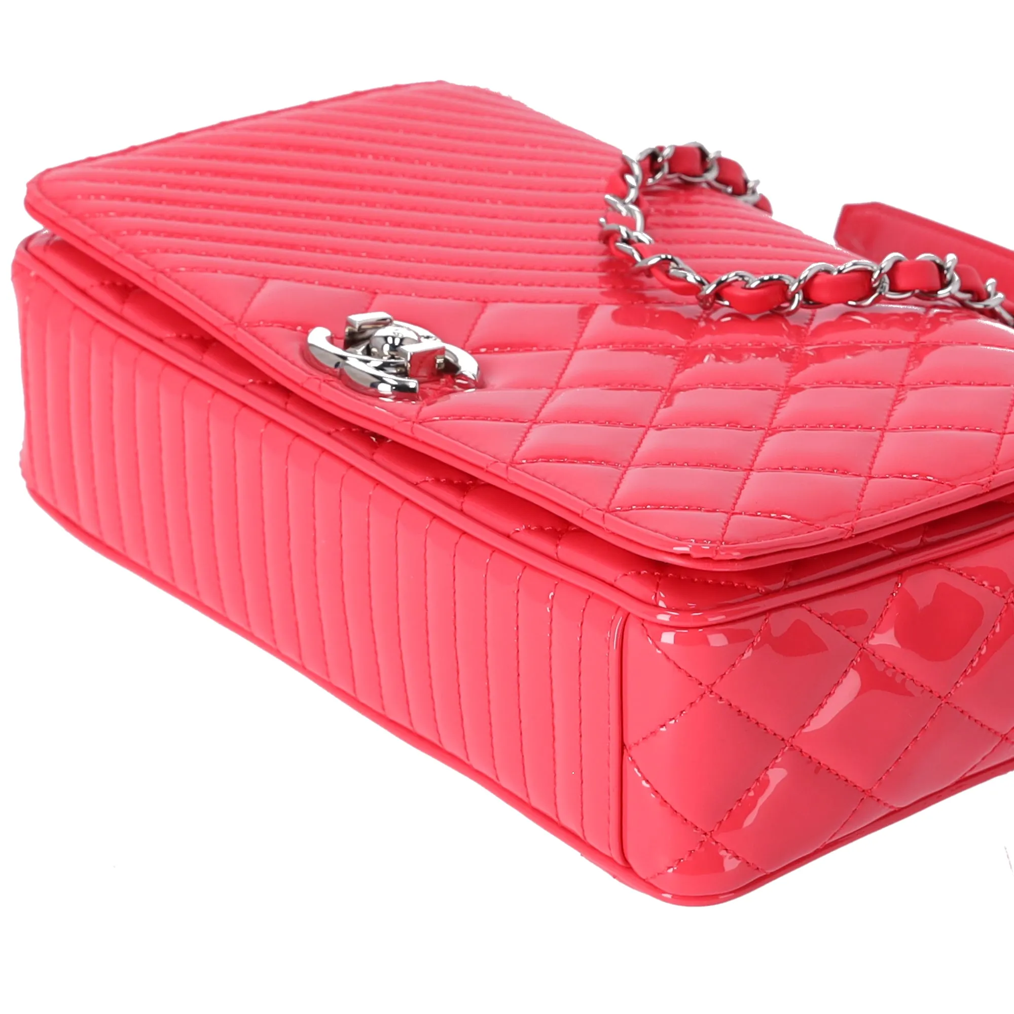 CHANEL Matelasse Coco Boy Shoulder Bag A92797 Pink Patent Leather sold by Gaby's Bags product image thumbnail 4