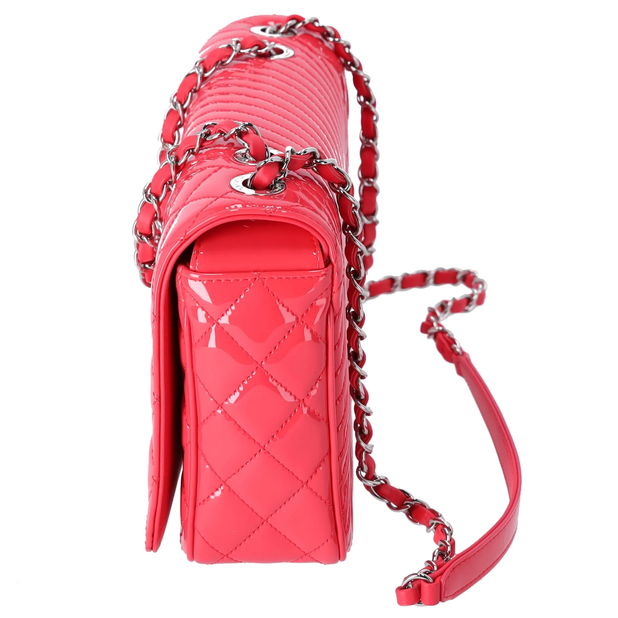 CHANEL Matelasse Coco Boy Shoulder Bag A92797 Pink Patent Leather sold by Gaby's Bags product image thumbnail 3