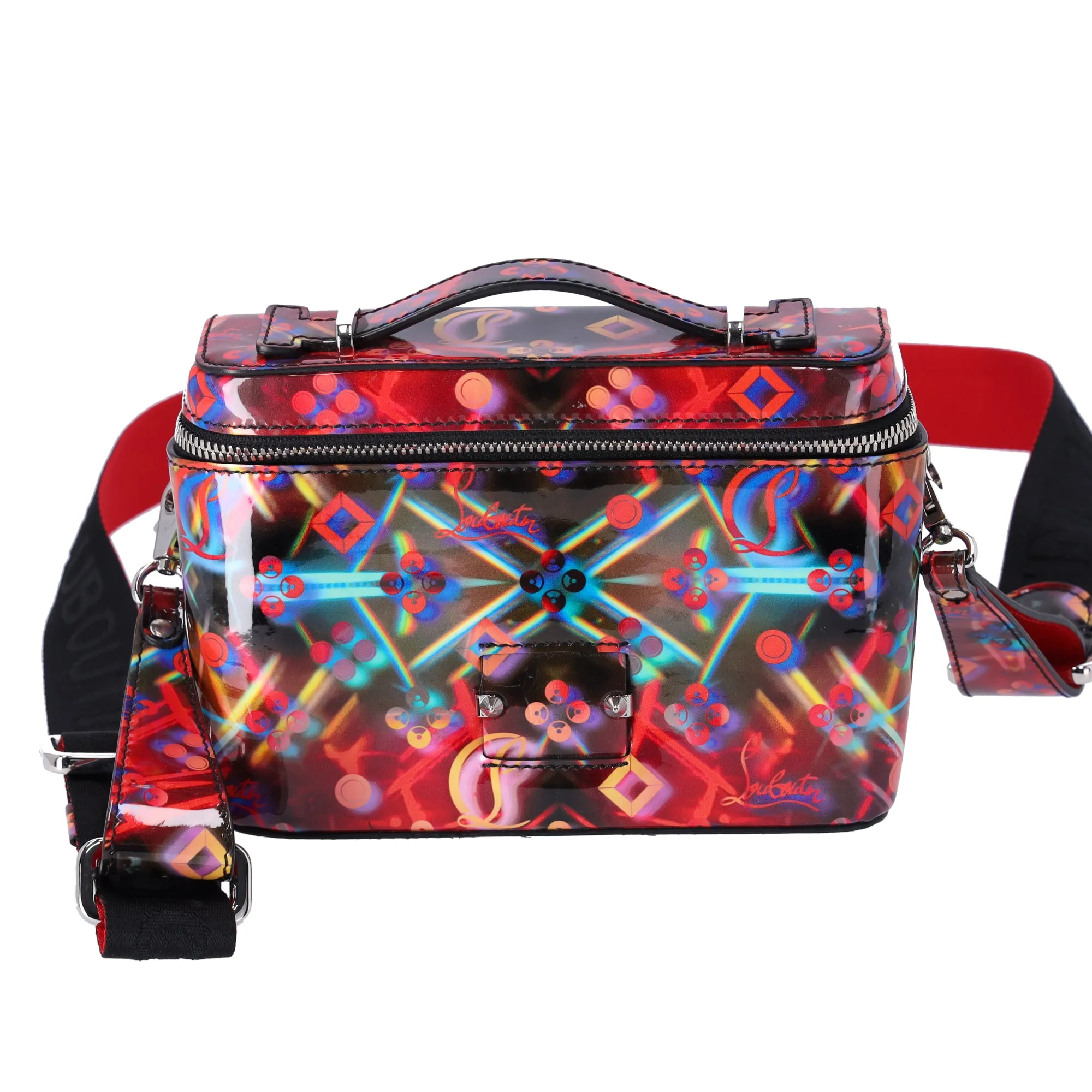 Christian Louboutin Kipi Patent Leather Messenger Bag Multi sold by Gaby's Bags