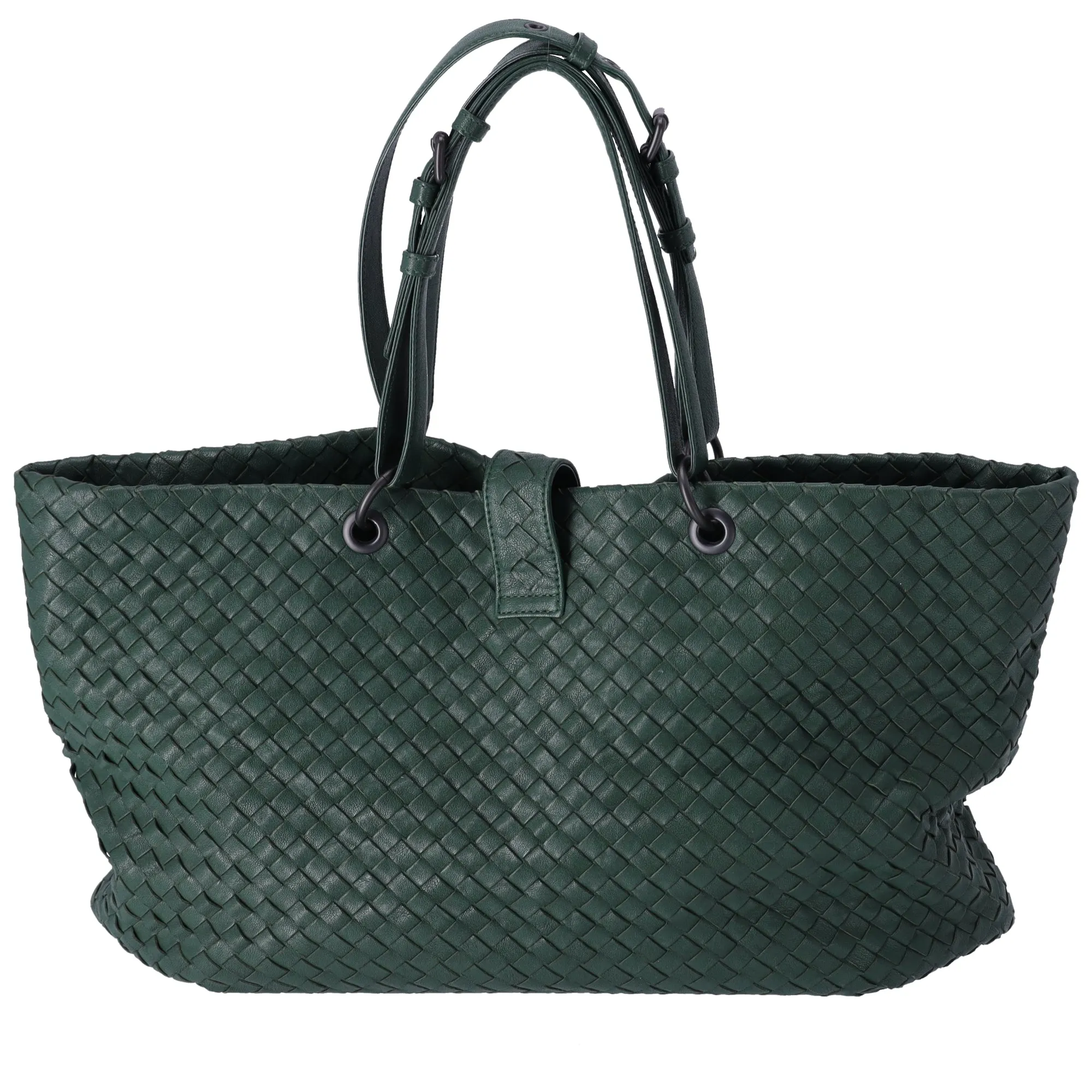 BOTTEGA VENETA Capri Tote Bag Dark Green Leather sold by Gaby's Bags product image thumbnail 3