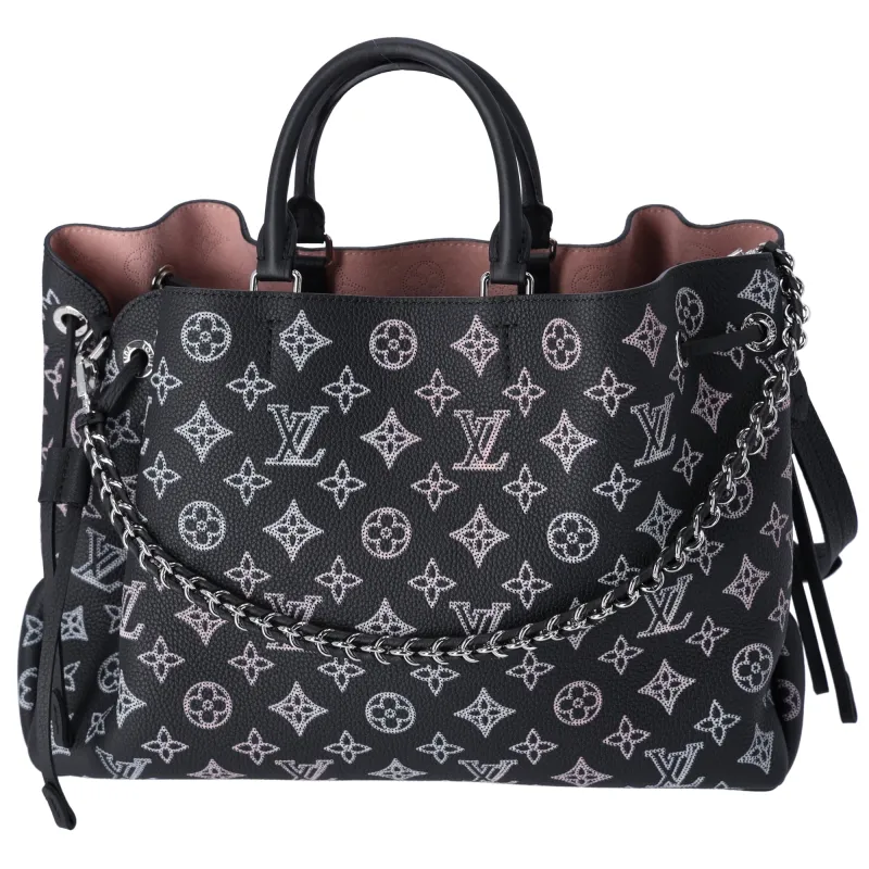 Louis Vuitton Flight Mode Monogram Mahina Bella Tote Rainbow Black made by Gaby's Bags