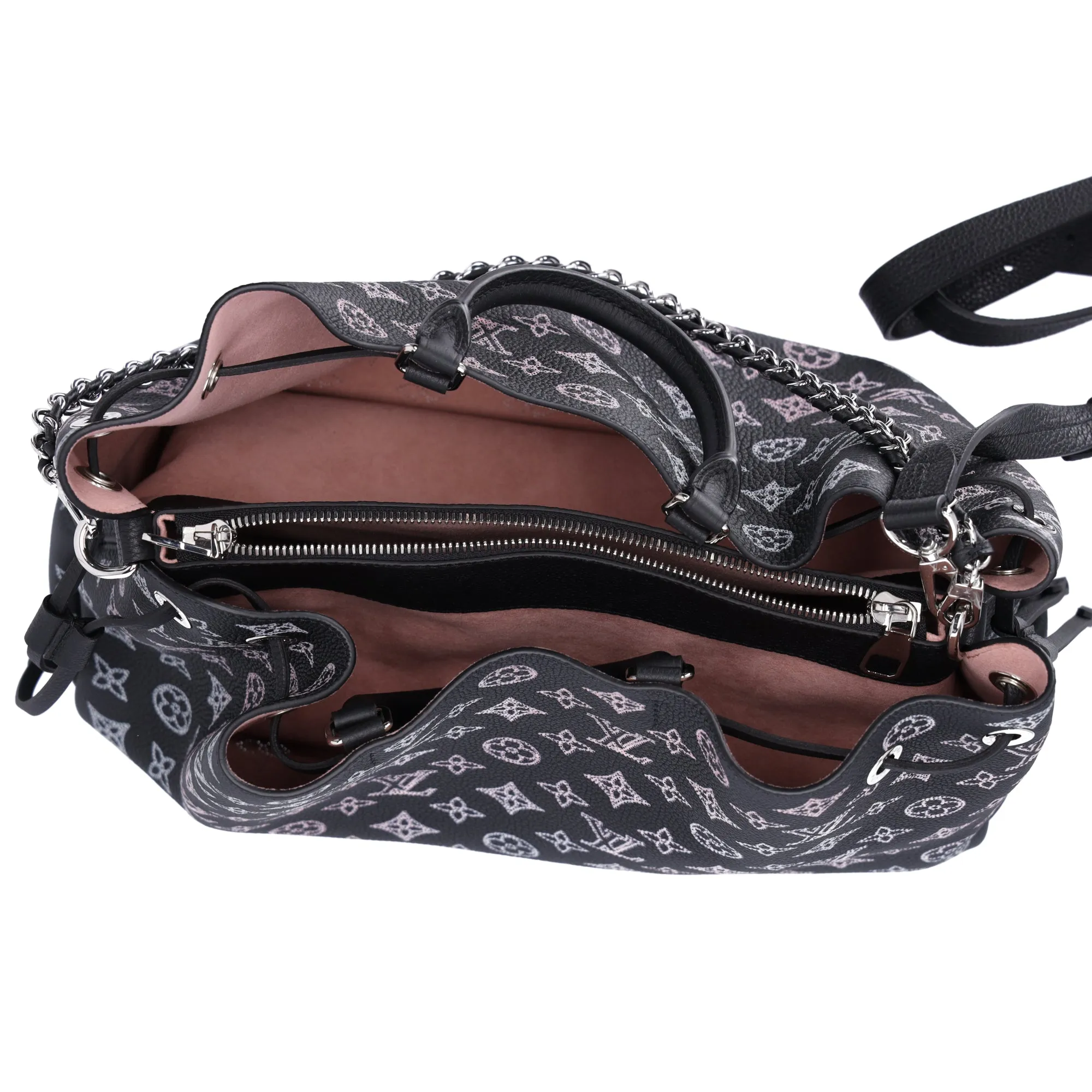 Louis Vuitton Flight Mode Monogram Mahina Bella Tote Rainbow Black sold by Gaby's Bags product image thumbnail 5