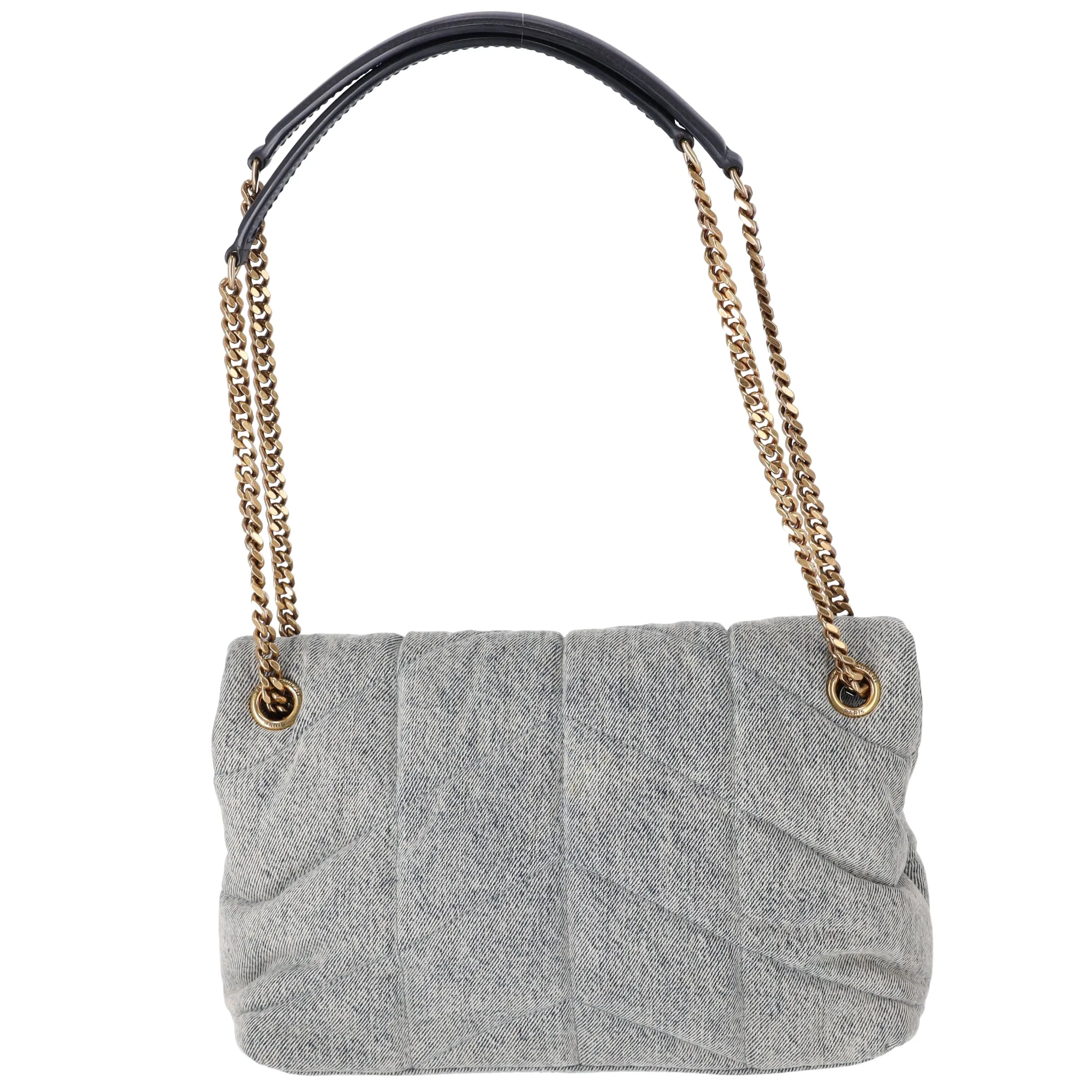 SAINT LAURENT PARIS Lulu Puffer Small Shoulder Bag 577476 Denim sold by Gaby's Bags product image thumbnail 4