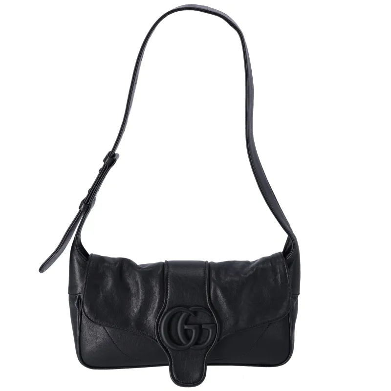 GUCCI Aphrodite Shoulder Bag 767226 Black Calf Leather sold by Gaby's Bags