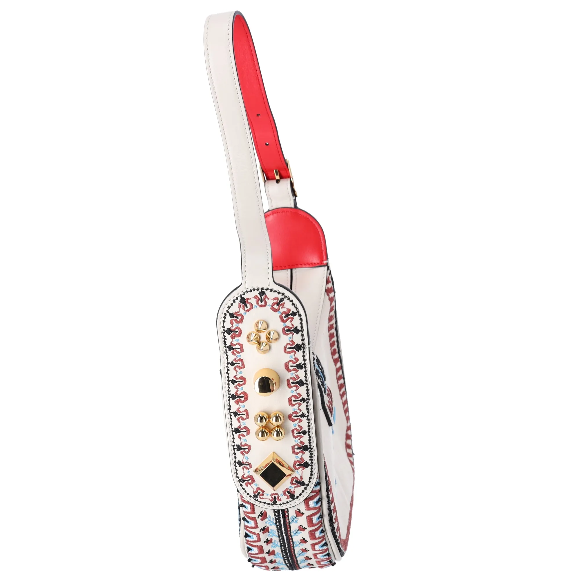 Christian Louboutin Carasky Mini Shoulder Bag 3225075 Cream Red Multi Leather sold by Gaby's Bags product image thumbnail 2