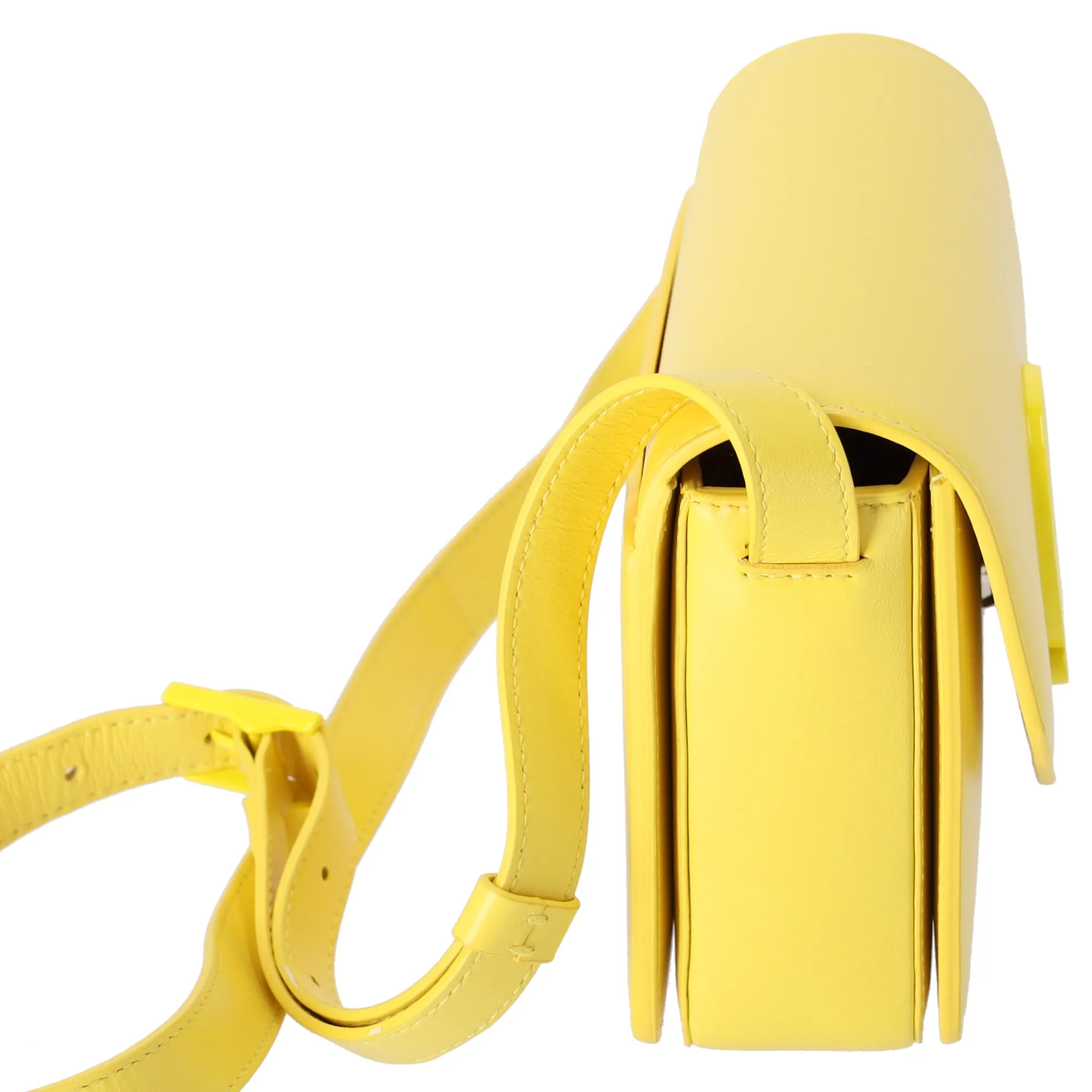 Christian Louboutin Loubi54 Shoulder Bag 1245050 Yellow Nappa Leather sold by Gaby's Bags product image thumbnail 4