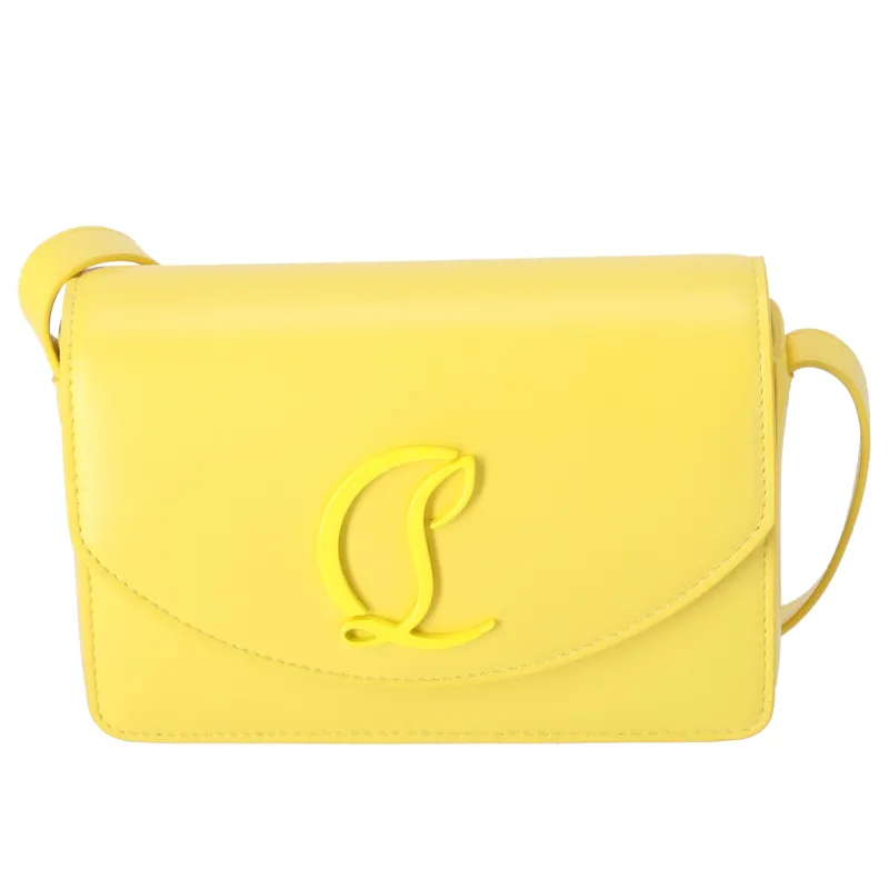 Christian Louboutin Loubi54 Shoulder Bag 1245050 Yellow Nappa Leather sold by Gaby's Bags