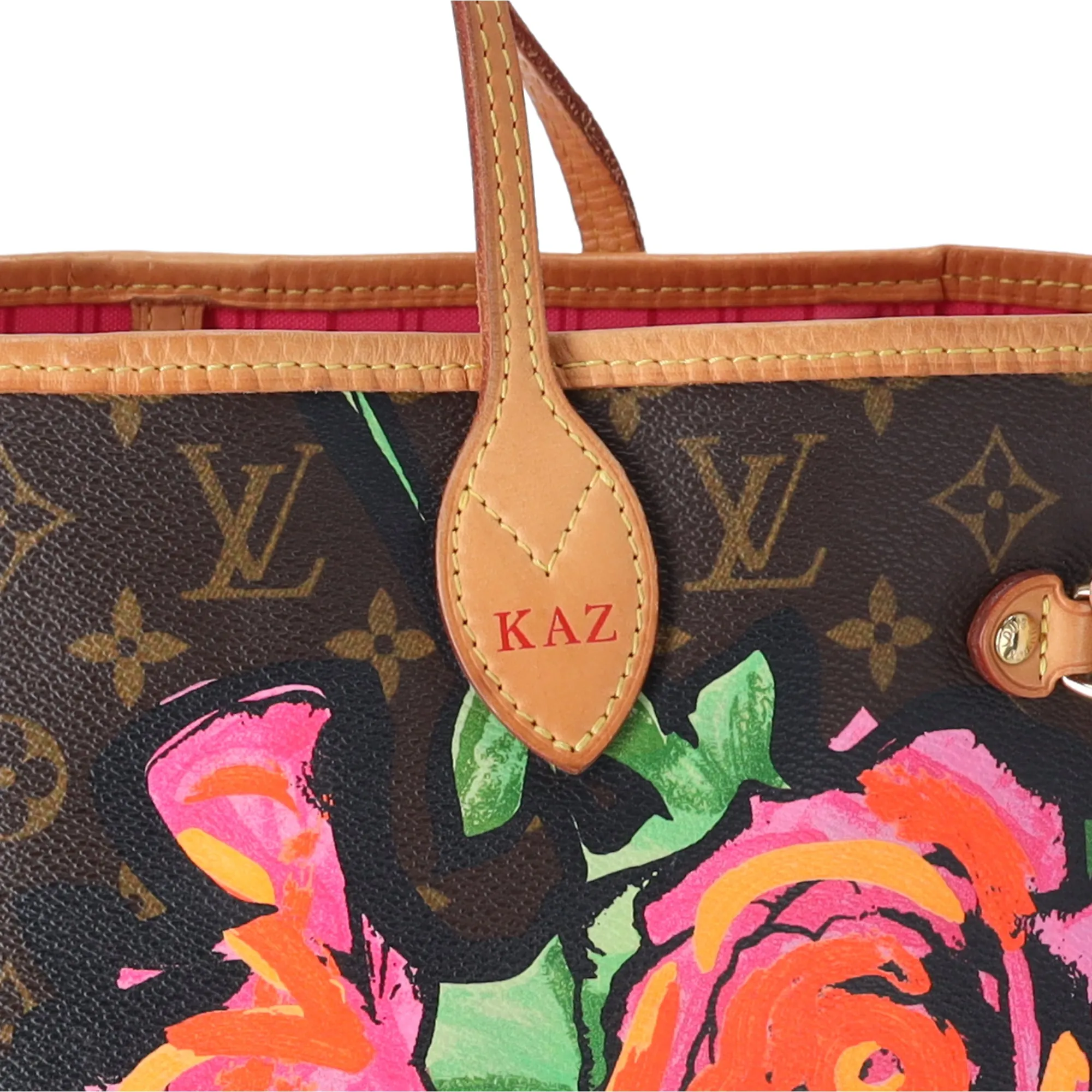 Louis Vuitton Neverfull MM Monogram Rose Tote Bag M48613 Brown Pink sold by Gaby's Bags product image thumbnail 2