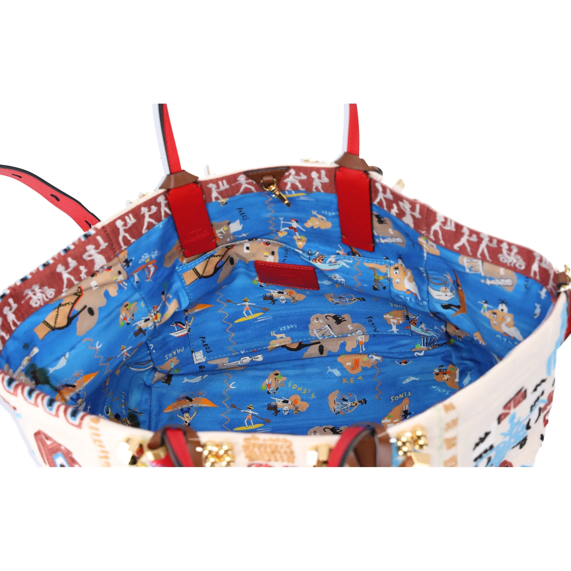 Christian Louboutin Greekaba Small Canvas Tote Bag Shoulder Bag sold by Gaby's Bags product image thumbnail 4