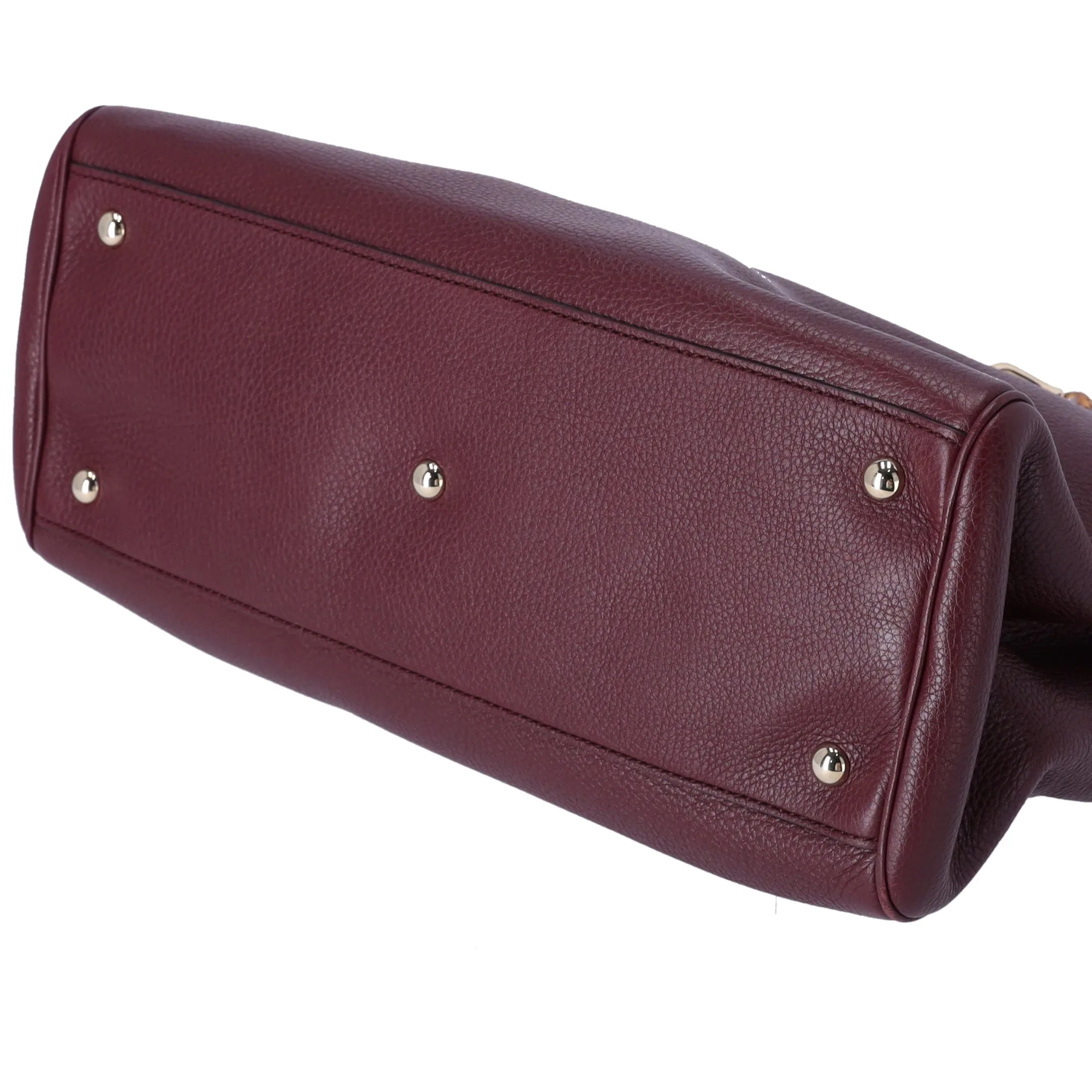 GUCCI Bamboo Shopper Tote Bag 323660 Bordeaux Leather sold by Gaby's Bags product image thumbnail 5
