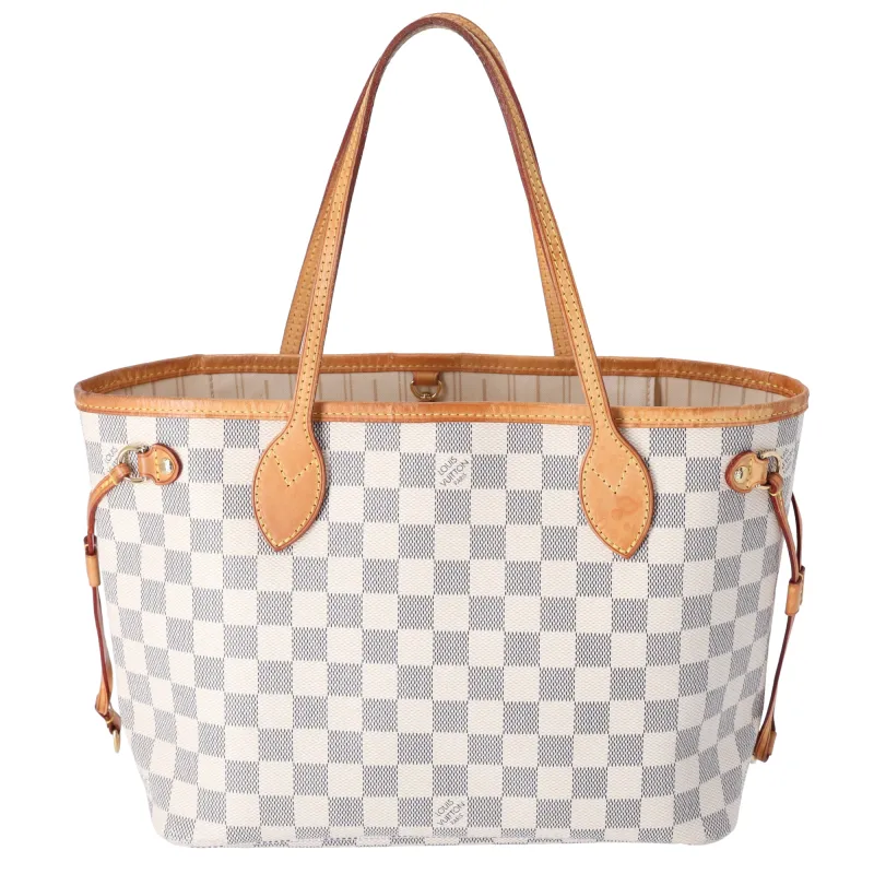 Louis Vuitton Neverfull PM Tote Bag N51110 Azur Damier Canvas sold by Gaby's Bags