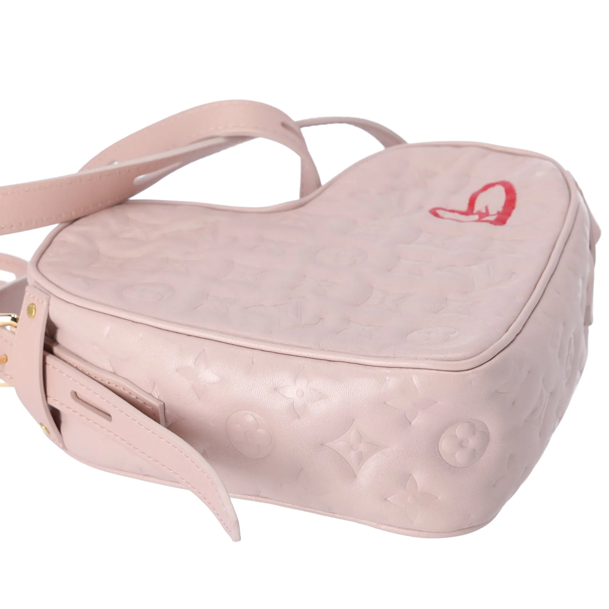 Louis Vuitton Sac Coeur Collection Heart Shoulder Bag Light Pink Lambskin sold by Gaby's Bags product image thumbnail 5