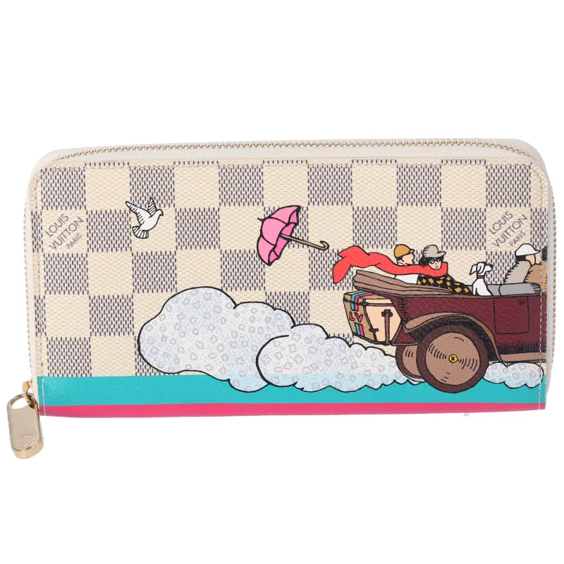 Louis Vuitton Zippy Wallet Damier Azur Christmas Animation Evasion Collection made by Louis Vuitton