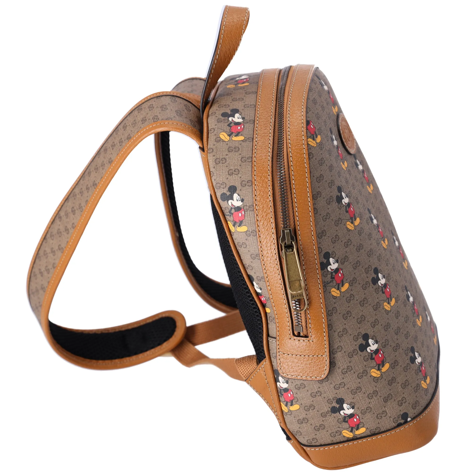 GUCCI x Disney Small Backpack Mickey Mouse Brown Multi GG Supreme sold by Gaby's Bags product image thumbnail 4