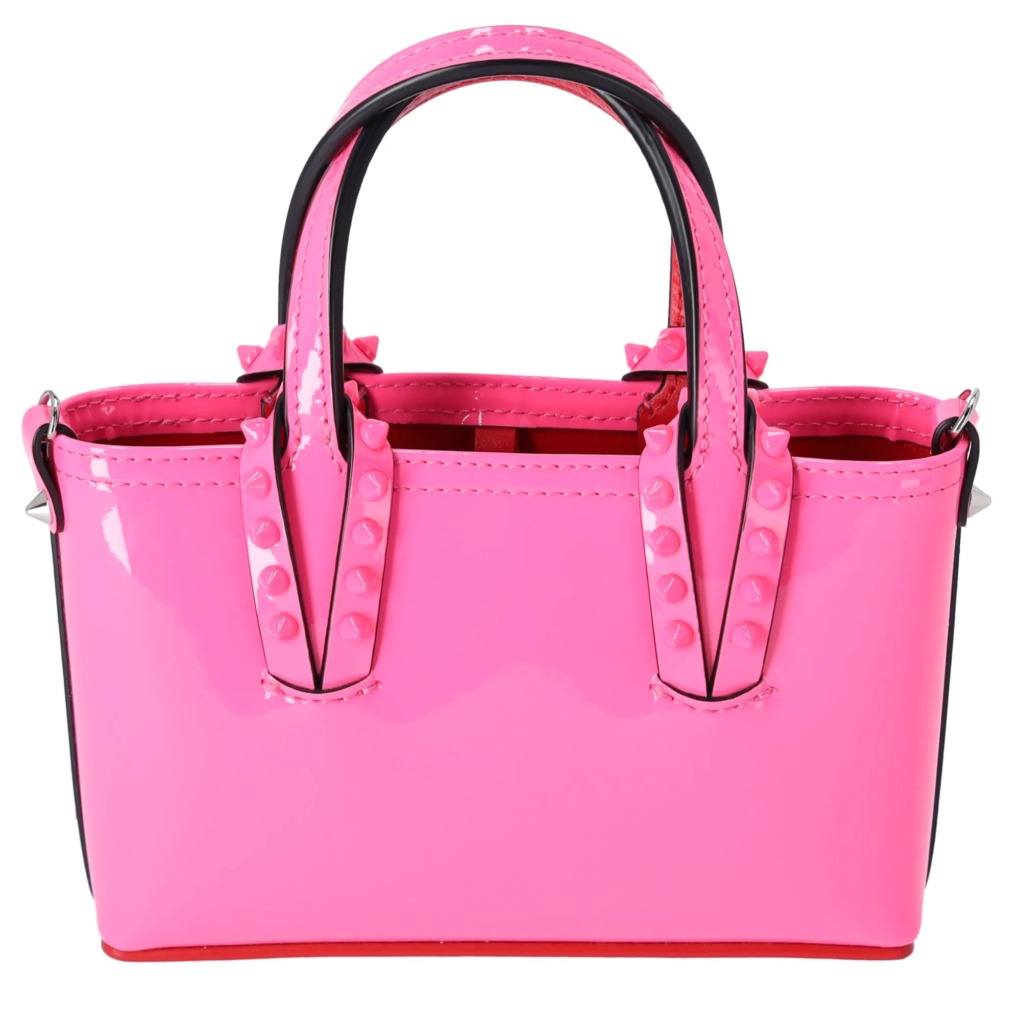 Christian Louboutin Cabata EW Nano Handbag 3225245 Pink Patent Leather sold by Gaby's Bags product image thumbnail 3