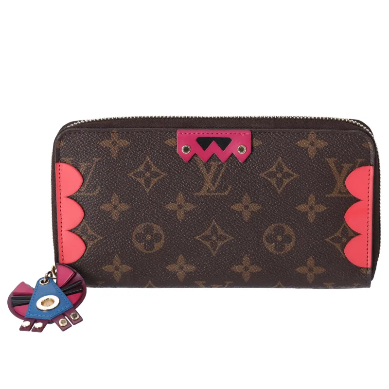 Louis Vuitton Zippy Wallet Monogram Totem M61364 Flamingo sold by Gaby's Bags