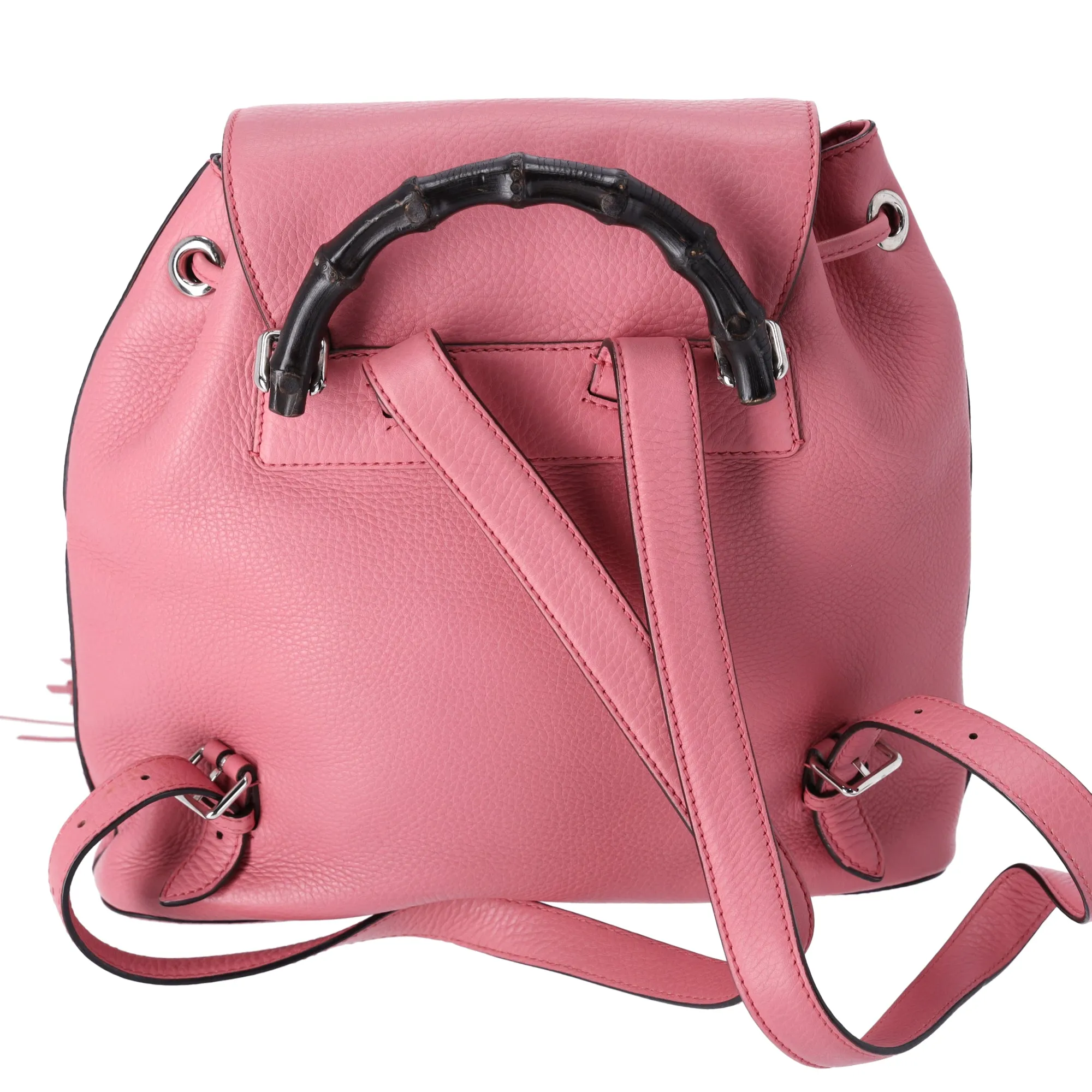 GUCCI Bamboo Backpack 370833 Pink Leather Tassel sold by Gaby's Bags product image thumbnail 3