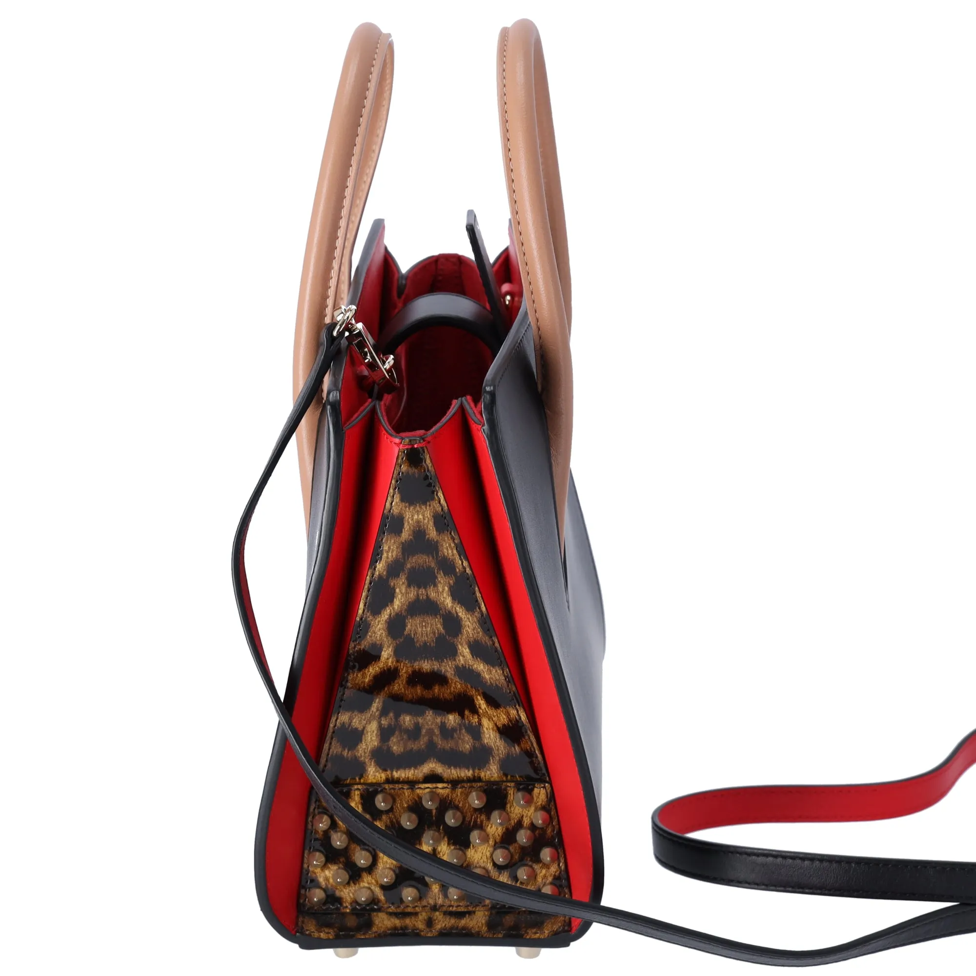 Christian Louboutin Paloma Small Handbag Black Beige Multi Leopard Leather sold by Gaby's Bags product image thumbnail 2