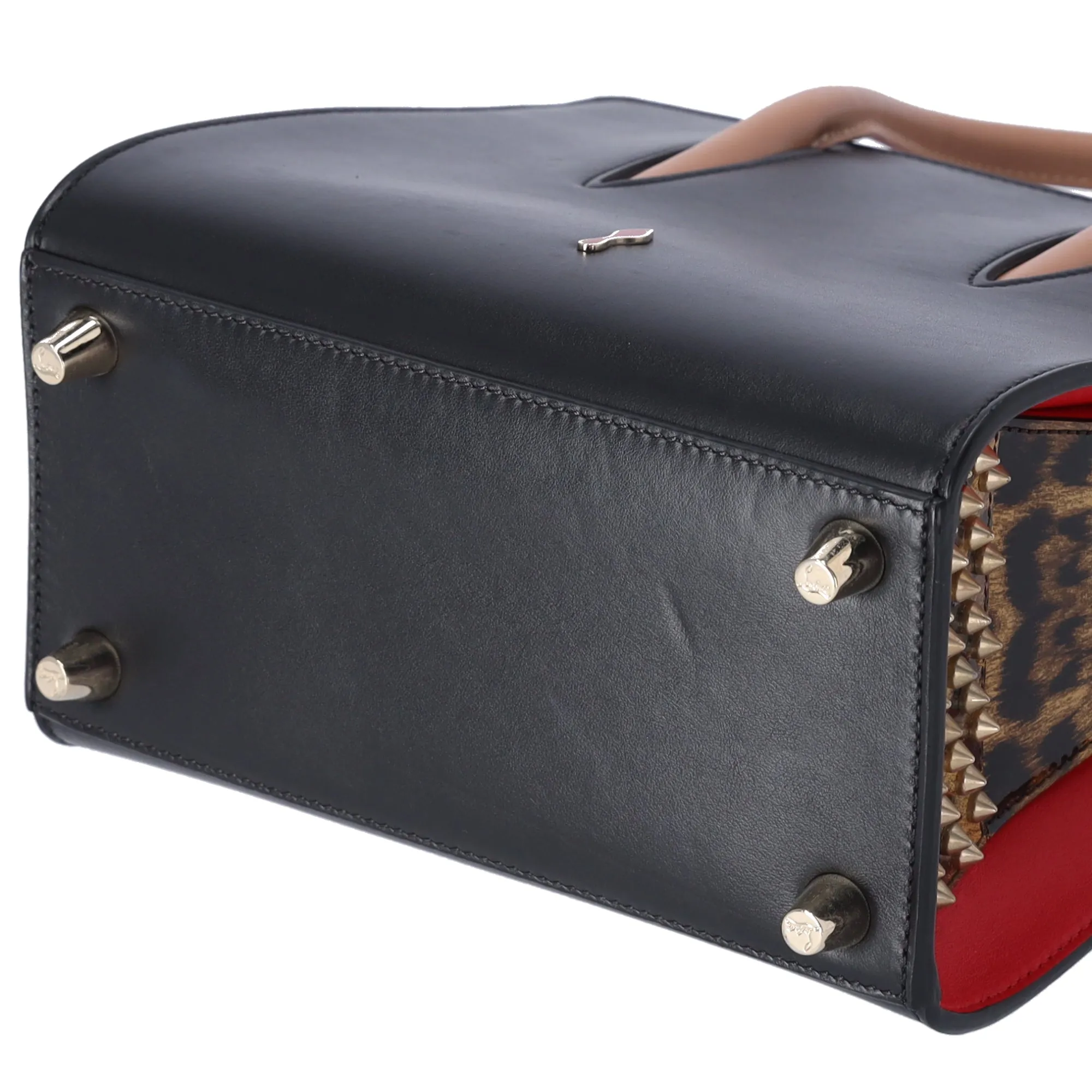 Christian Louboutin Paloma Small Handbag Black Beige Multi Leopard Leather sold by Gaby's Bags product image thumbnail 4