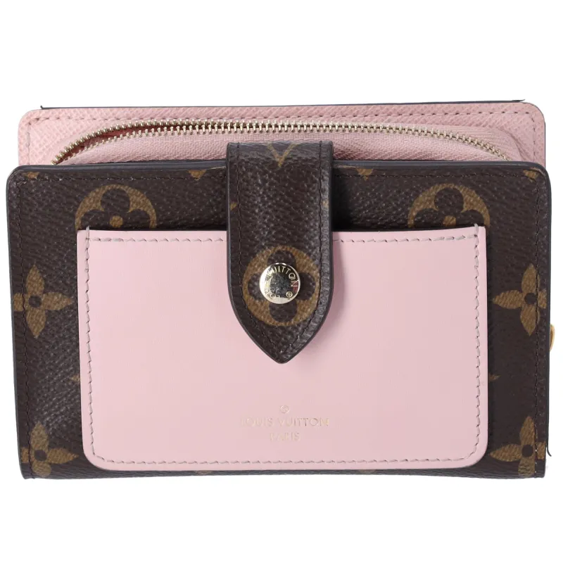 Louis Vuitton Juliet Monogram Bifold Wallet M80973 Rose Ballerine Pink Brown sold by Gaby's Bags