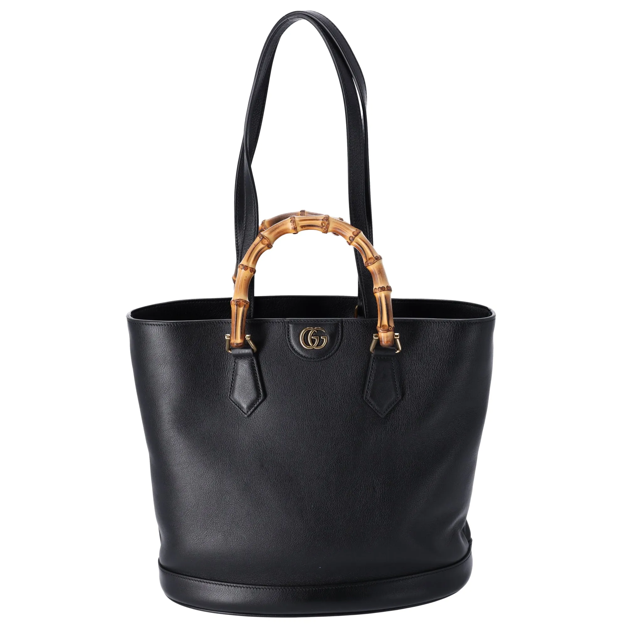 GUCCI Bamboo Diana Tote Bag 750394 Black Leather sold by Gaby's Bags