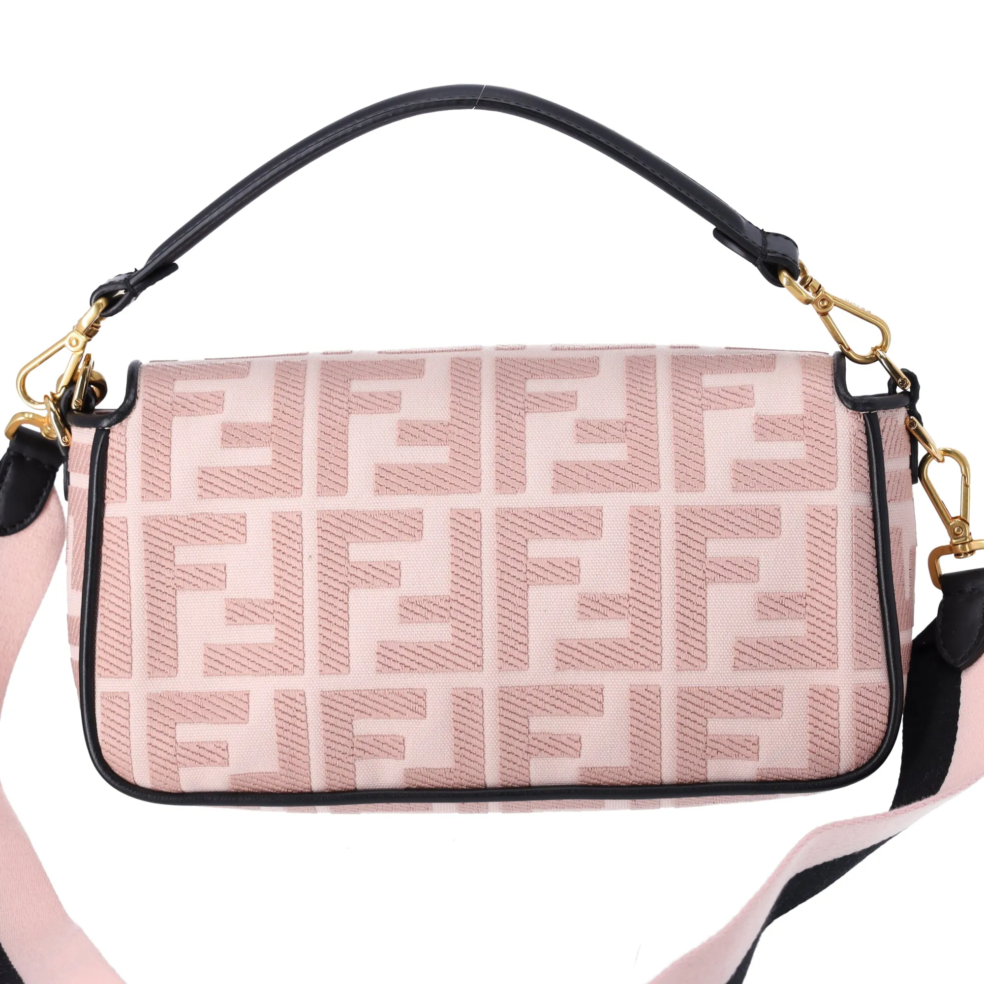 FENDI Mamma Baguette Zucca Pattern Handbag 8BR600 Pink Beige Black Jacquard sold by Gaby's Bags product image thumbnail 3