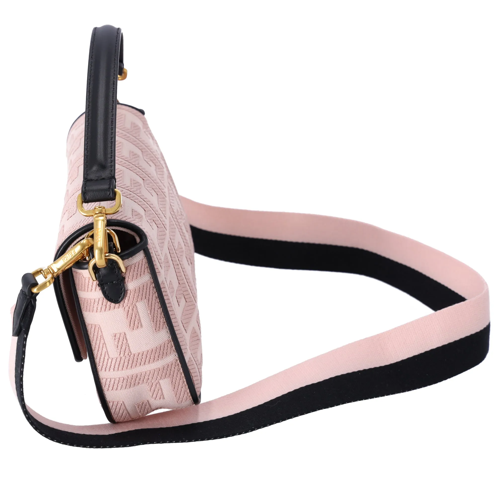 FENDI Mamma Baguette Zucca Pattern Handbag 8BR600 Pink Beige Black Jacquard sold by Gaby's Bags product image thumbnail 2