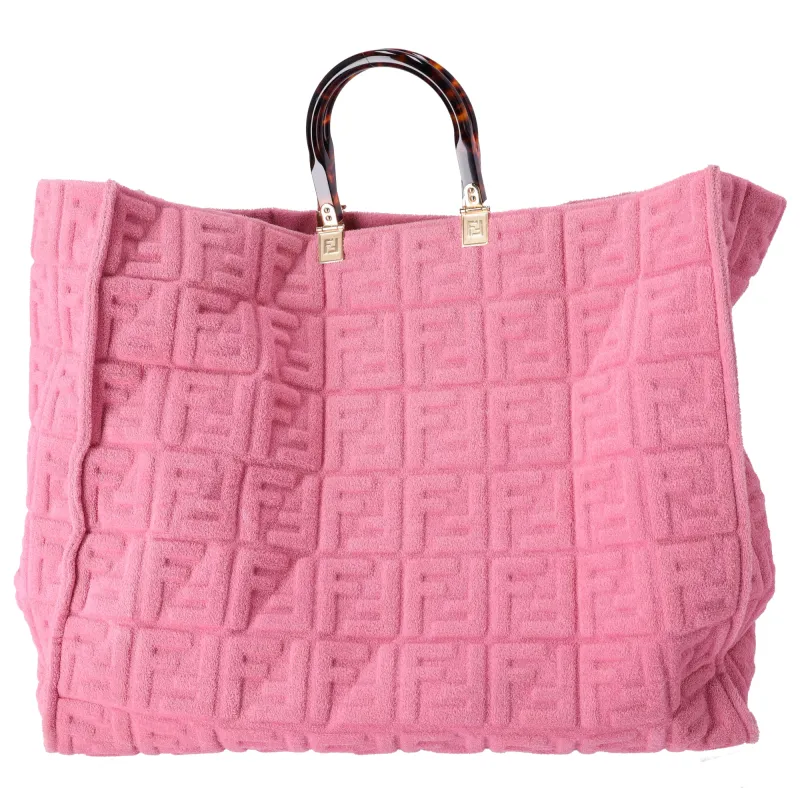 FENDI Sunshine Shopper XL Tote Bag 8BH373 Pink FF sold by Gaby's Bags