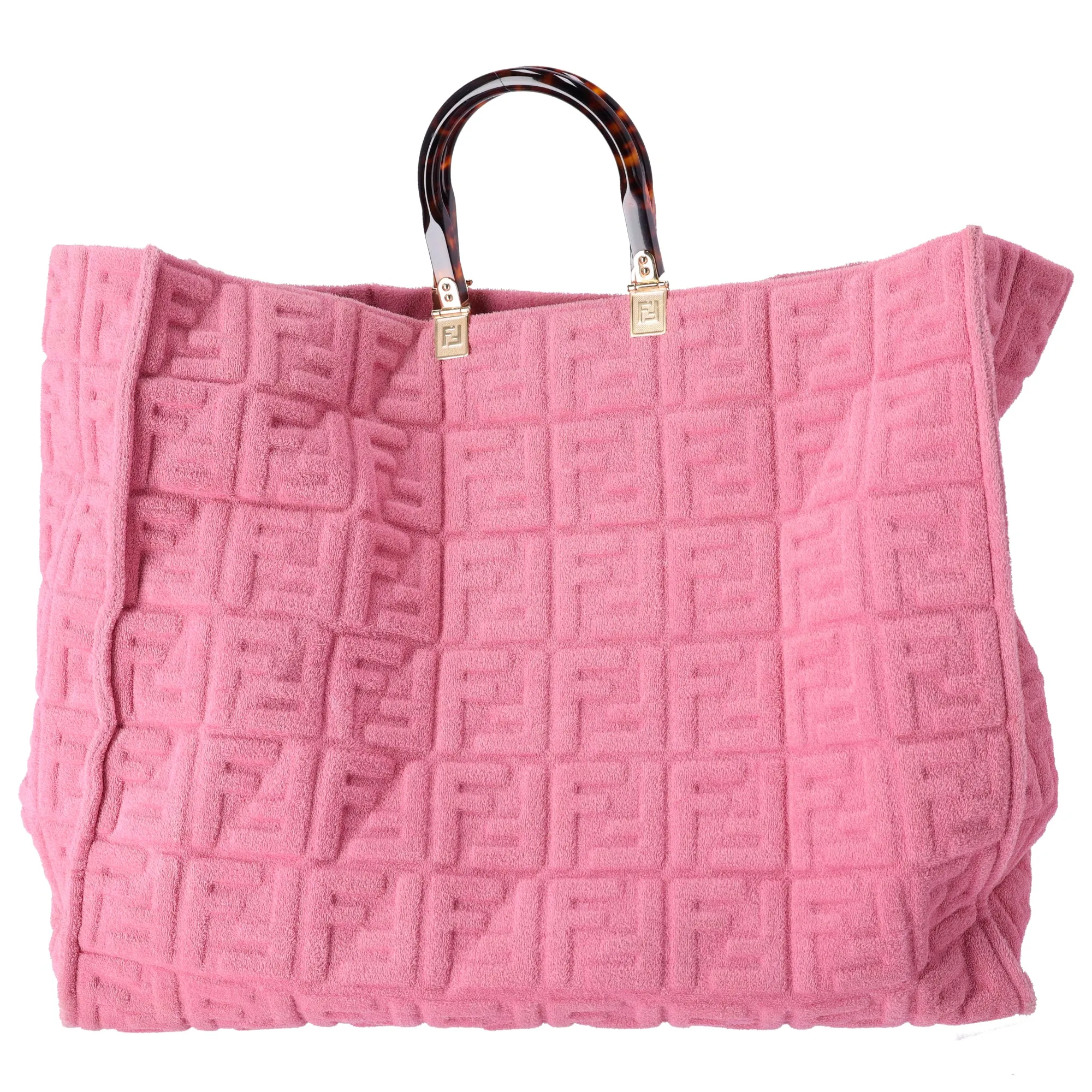 FENDI Sunshine Shopper XL Tote Bag 8BH373 Pink FF sold by Gaby's Bags